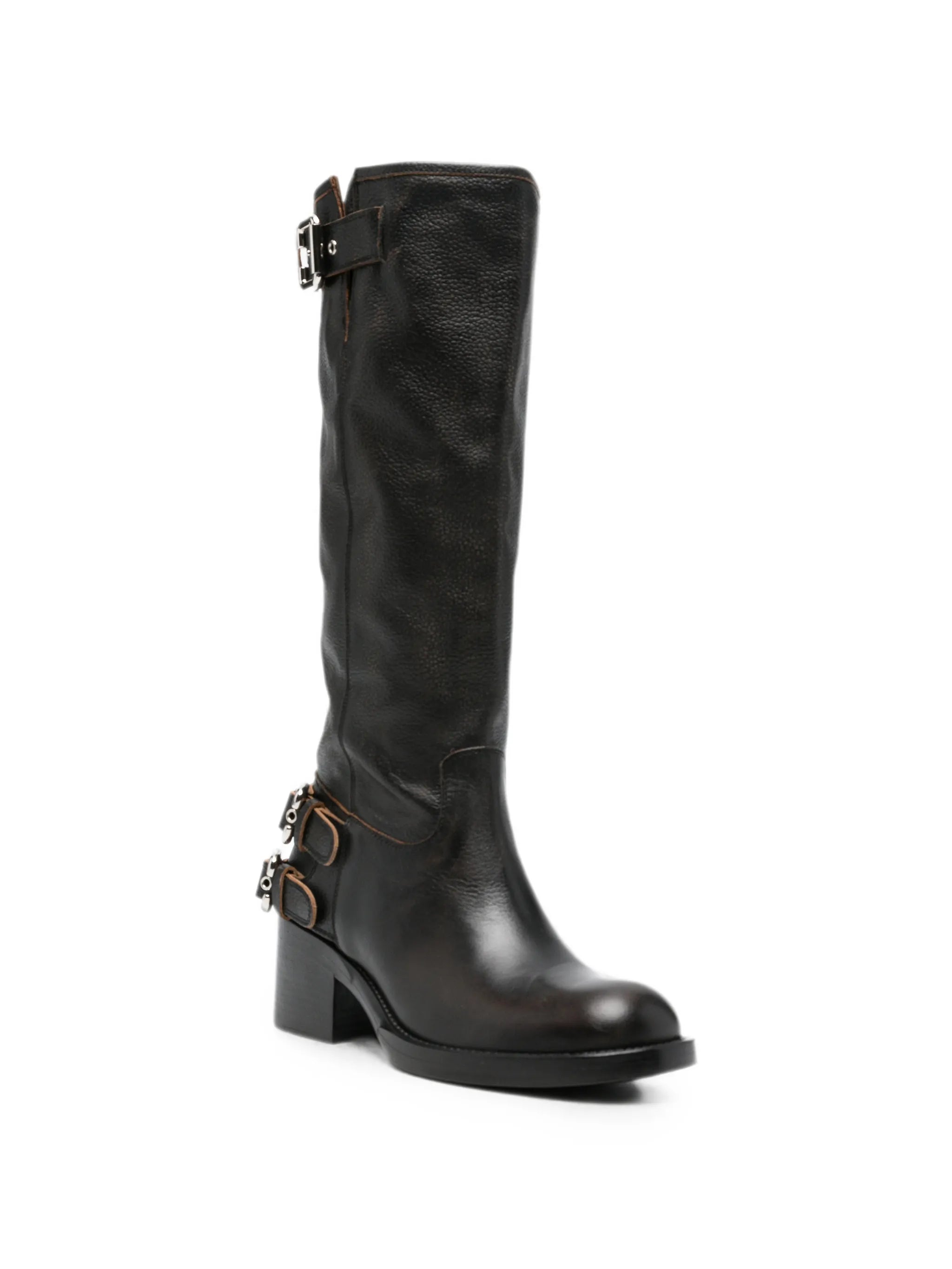 Dakota buckle-strap boots