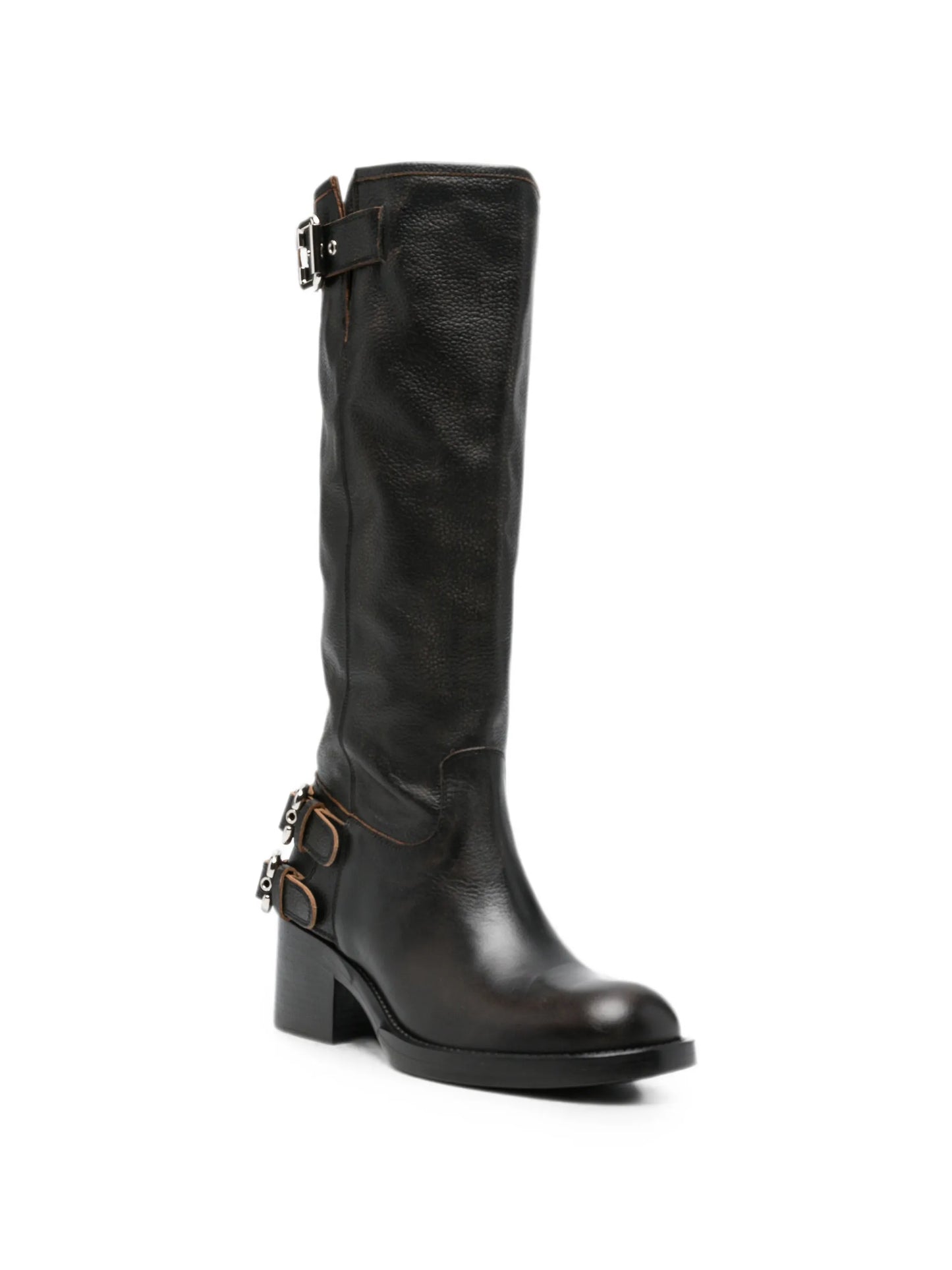 Dakota buckle-strap boots