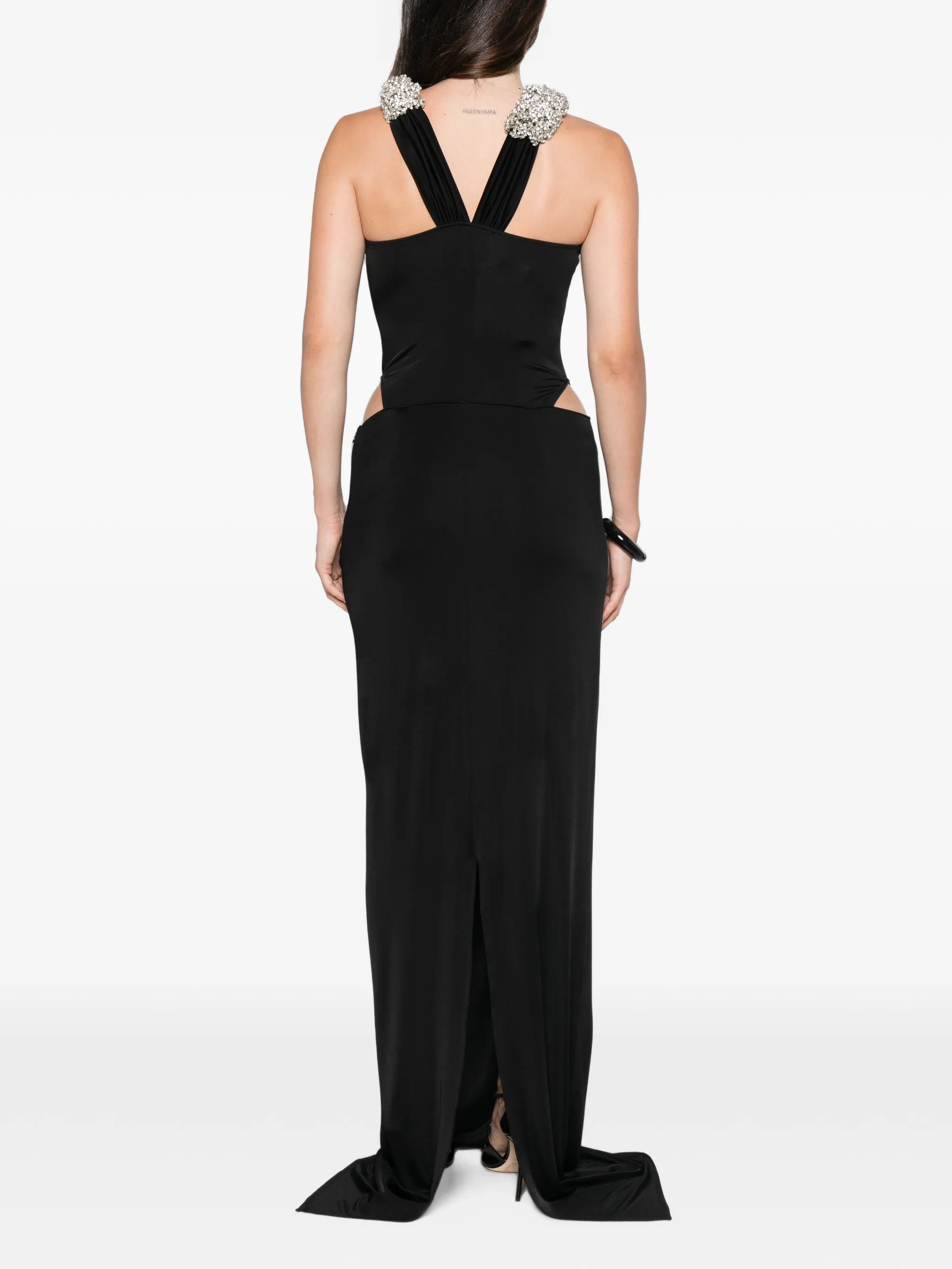 Rio crystal-embellished cutout maxi dress