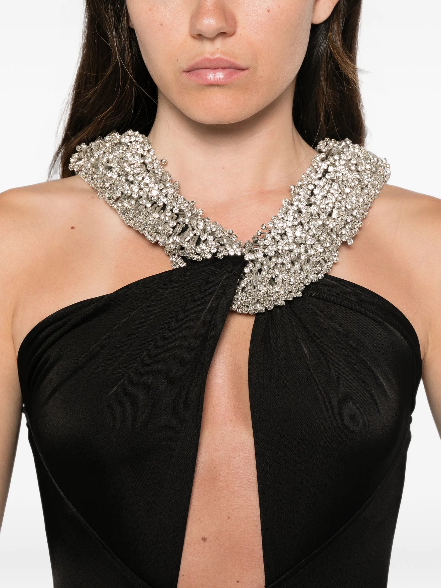 Rio crystal-embellished cutout maxi dress