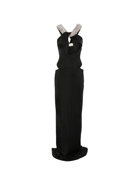 Rio crystal-embellished cutout maxi dress