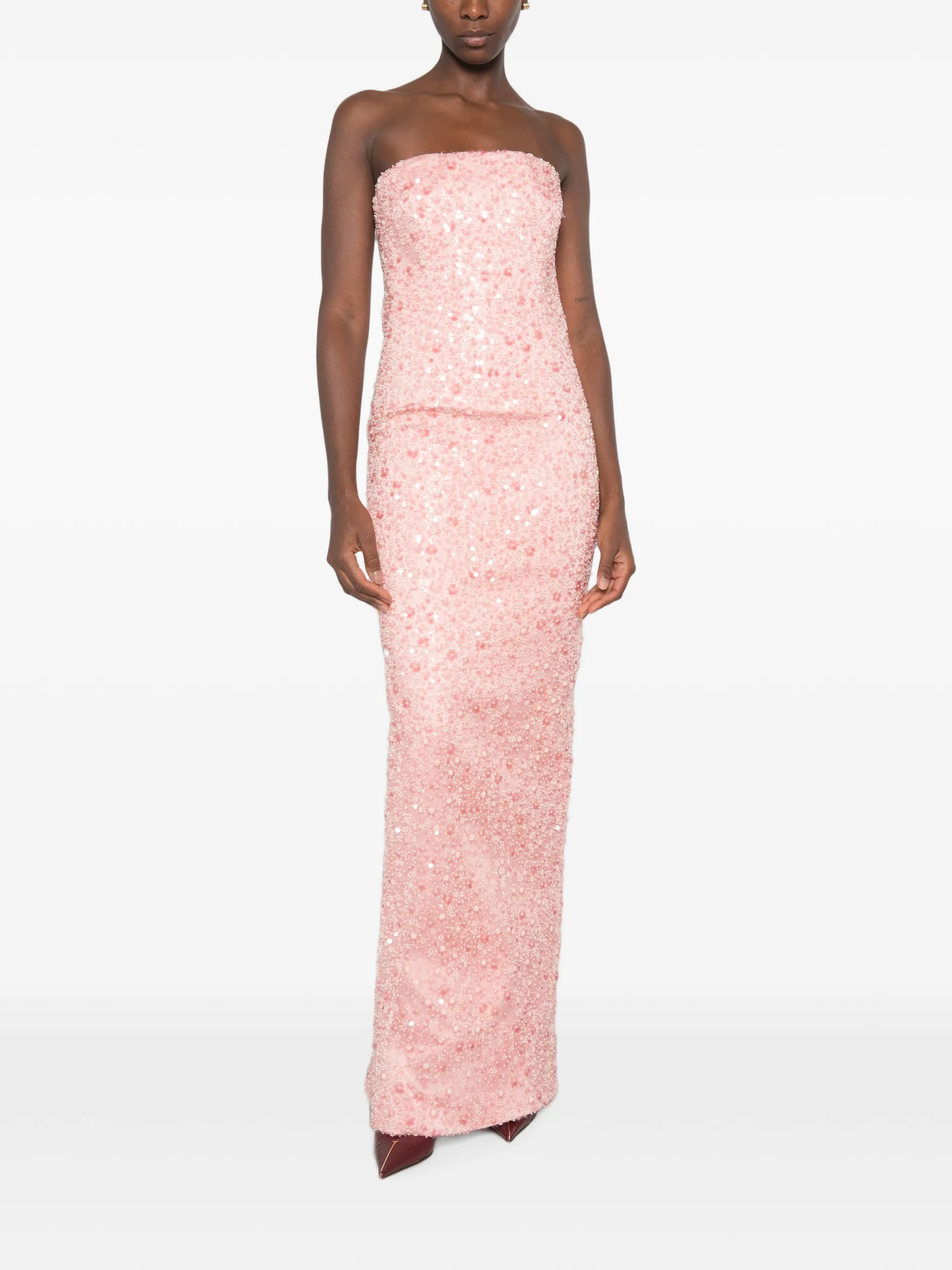 Nara sequin-embellished maxi dress