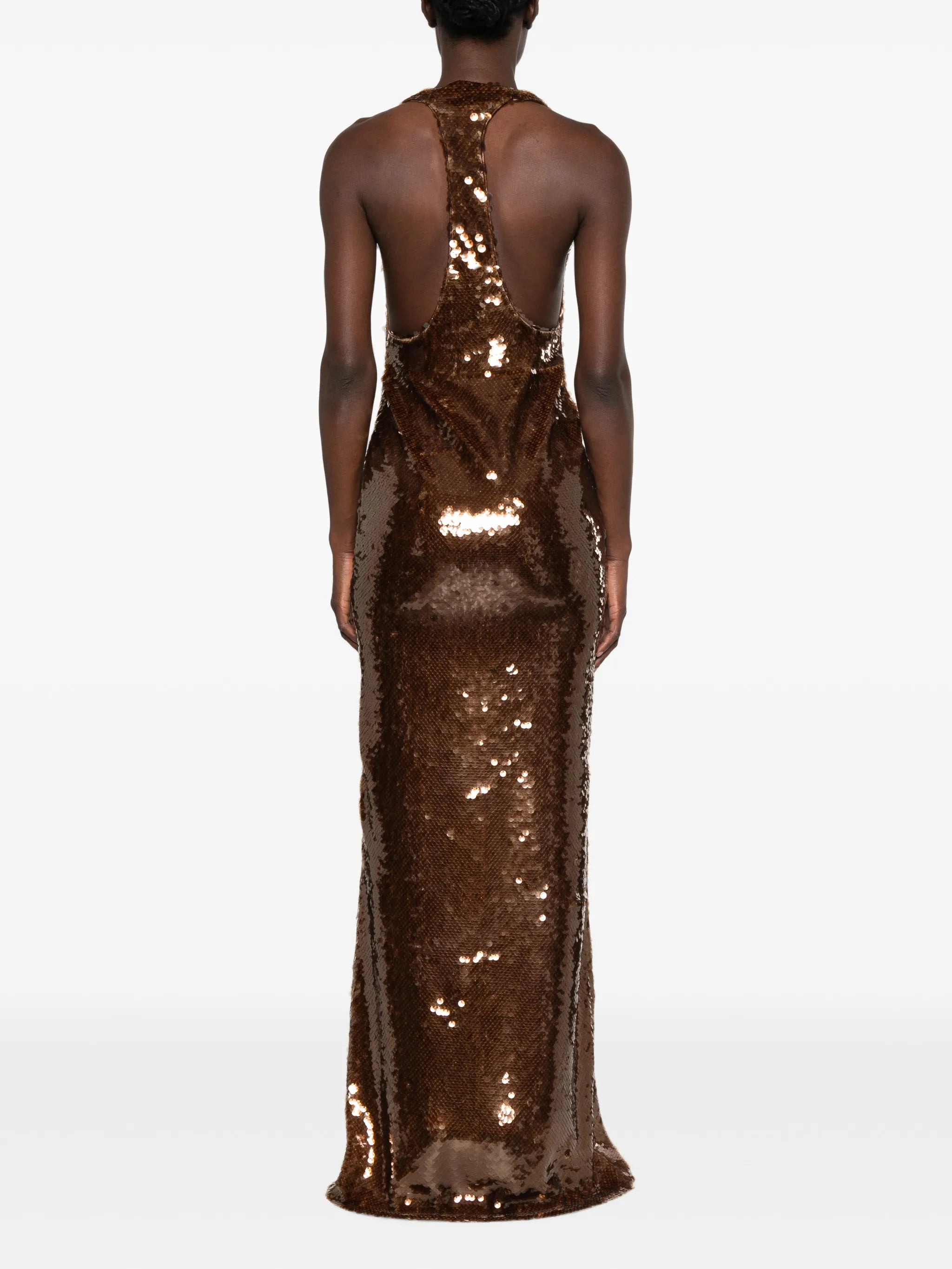 Olympia sequin-embellished maxi dress
