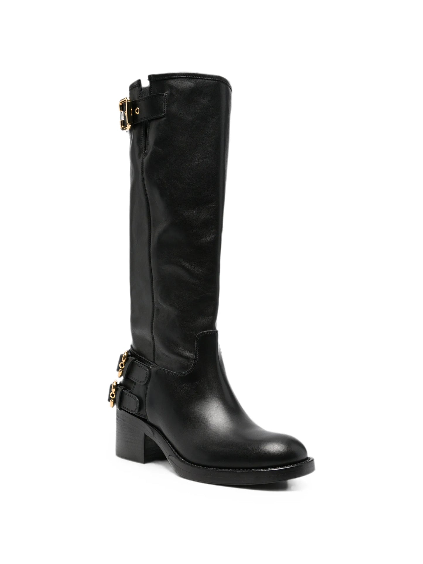Dakota buckle-detail knee-high boots
