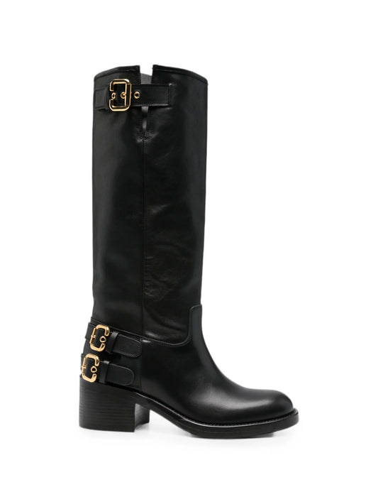 Dakota buckle-detail knee-high boots