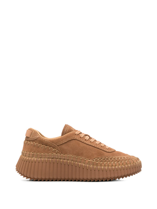 Nama hand-stitched suede sneakers