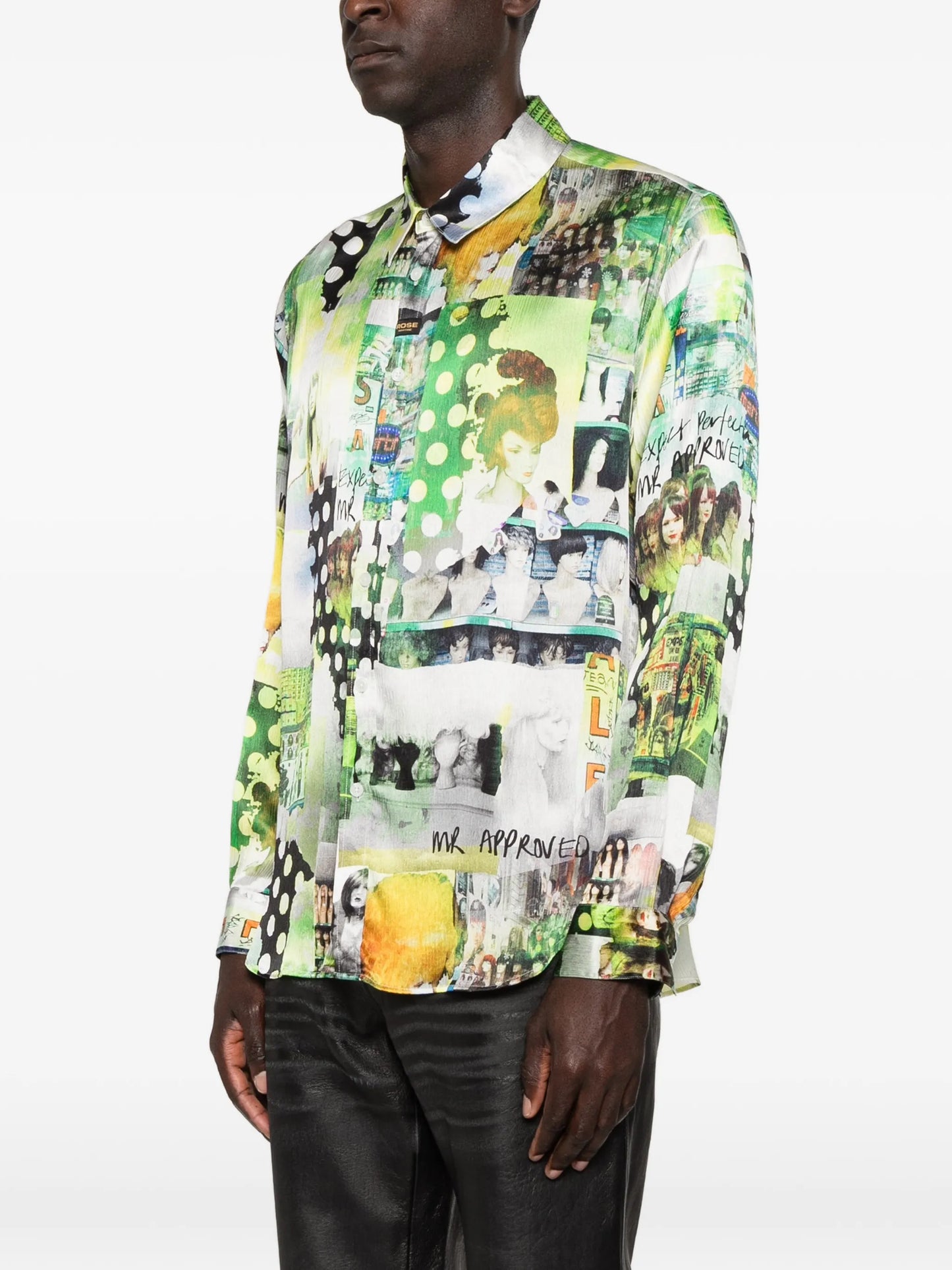graphic-print long-sleeve shirt