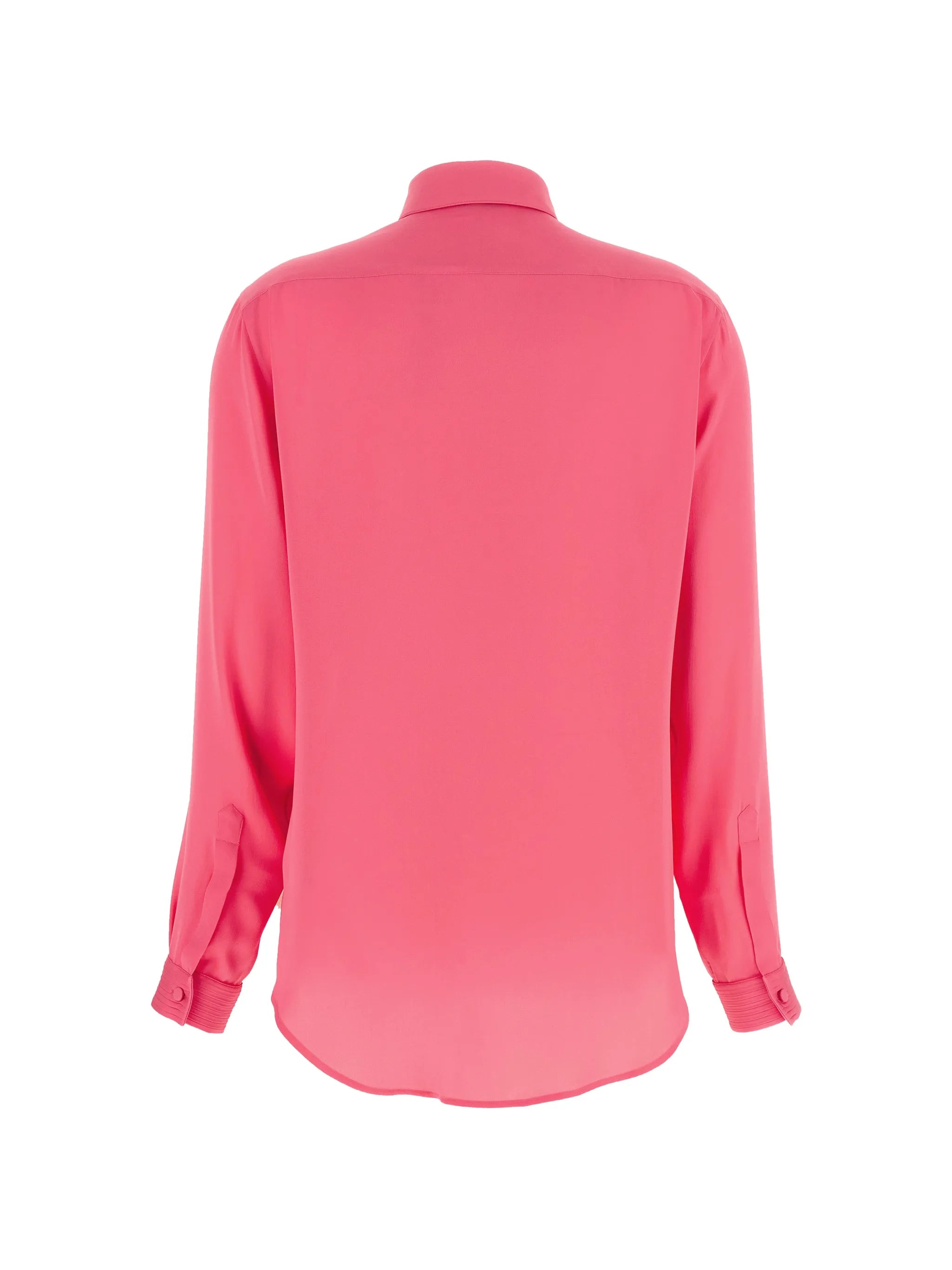 silk tuxedo shirt with pleated plastron