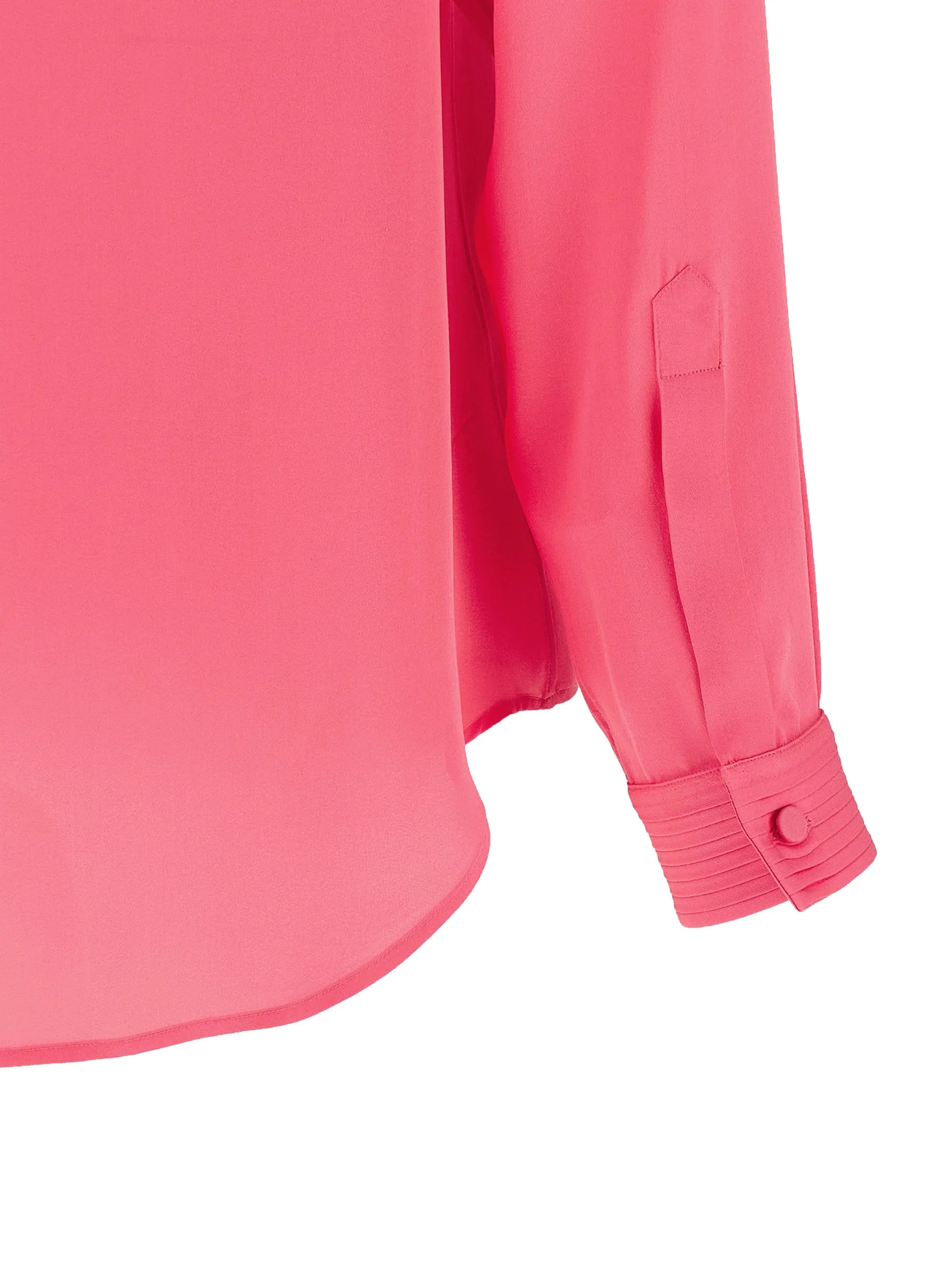 silk tuxedo shirt with pleated plastron