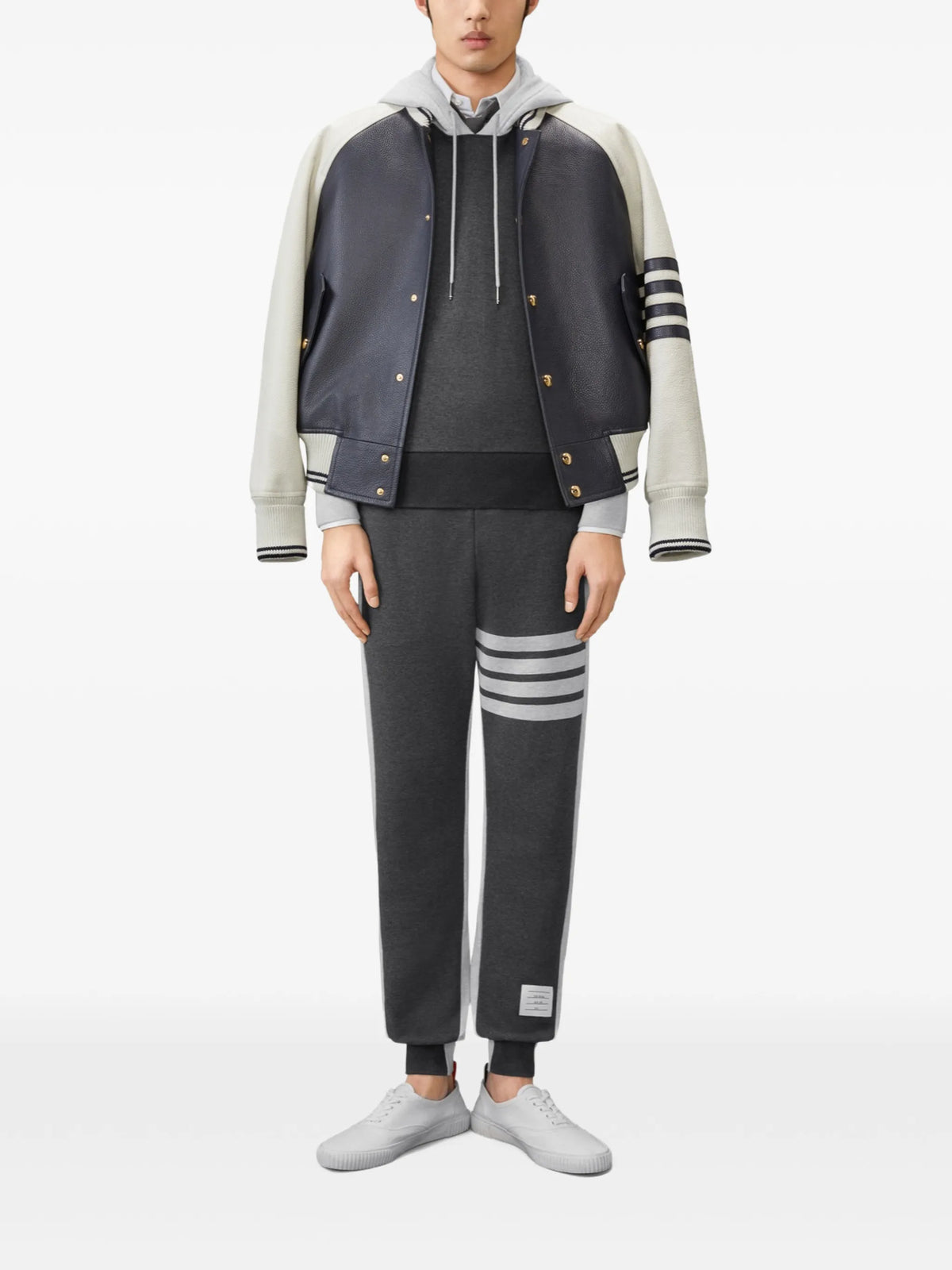 loopback 4-Bar colourblock track pants