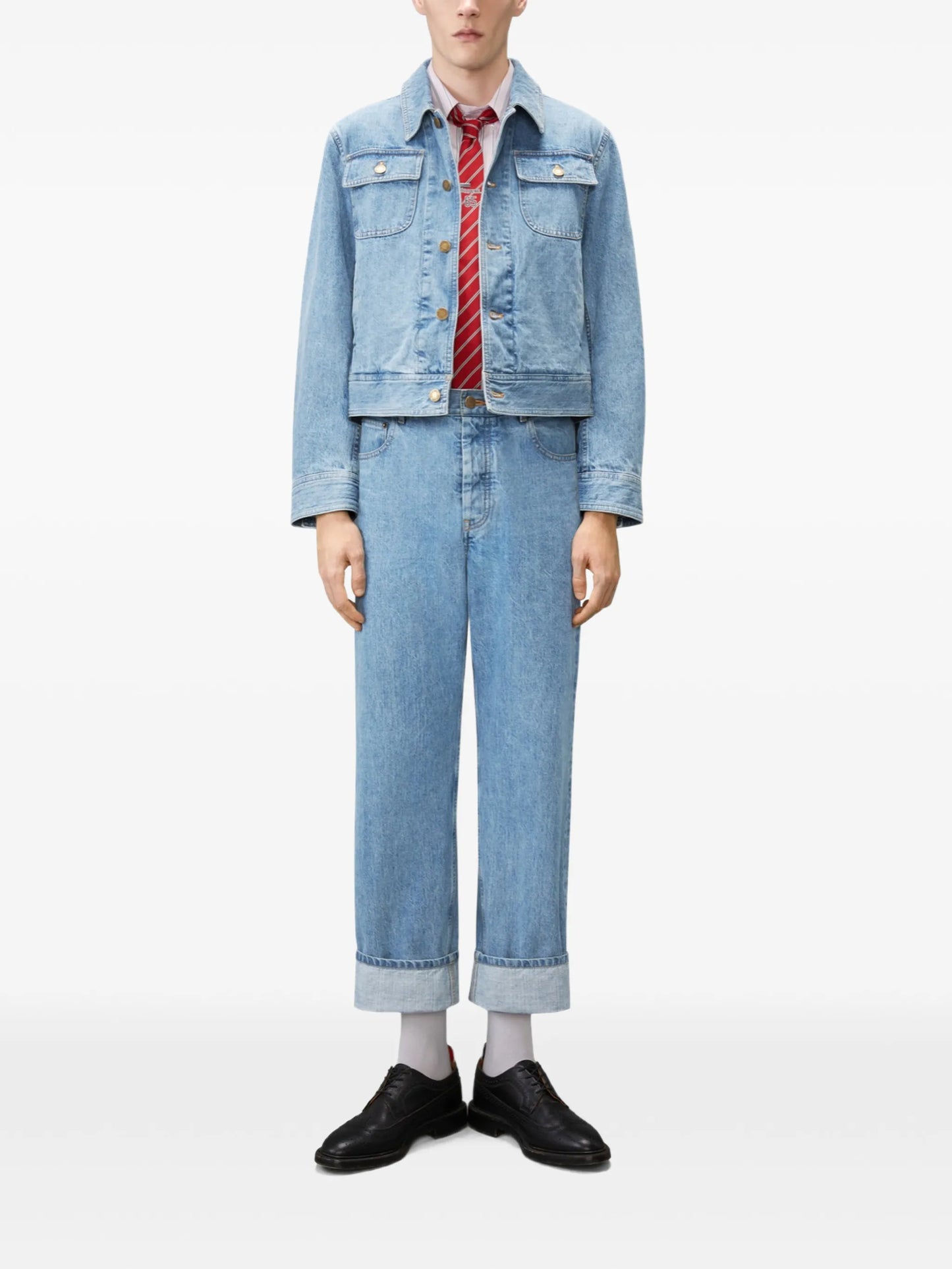selvedge backstrap denim jacket