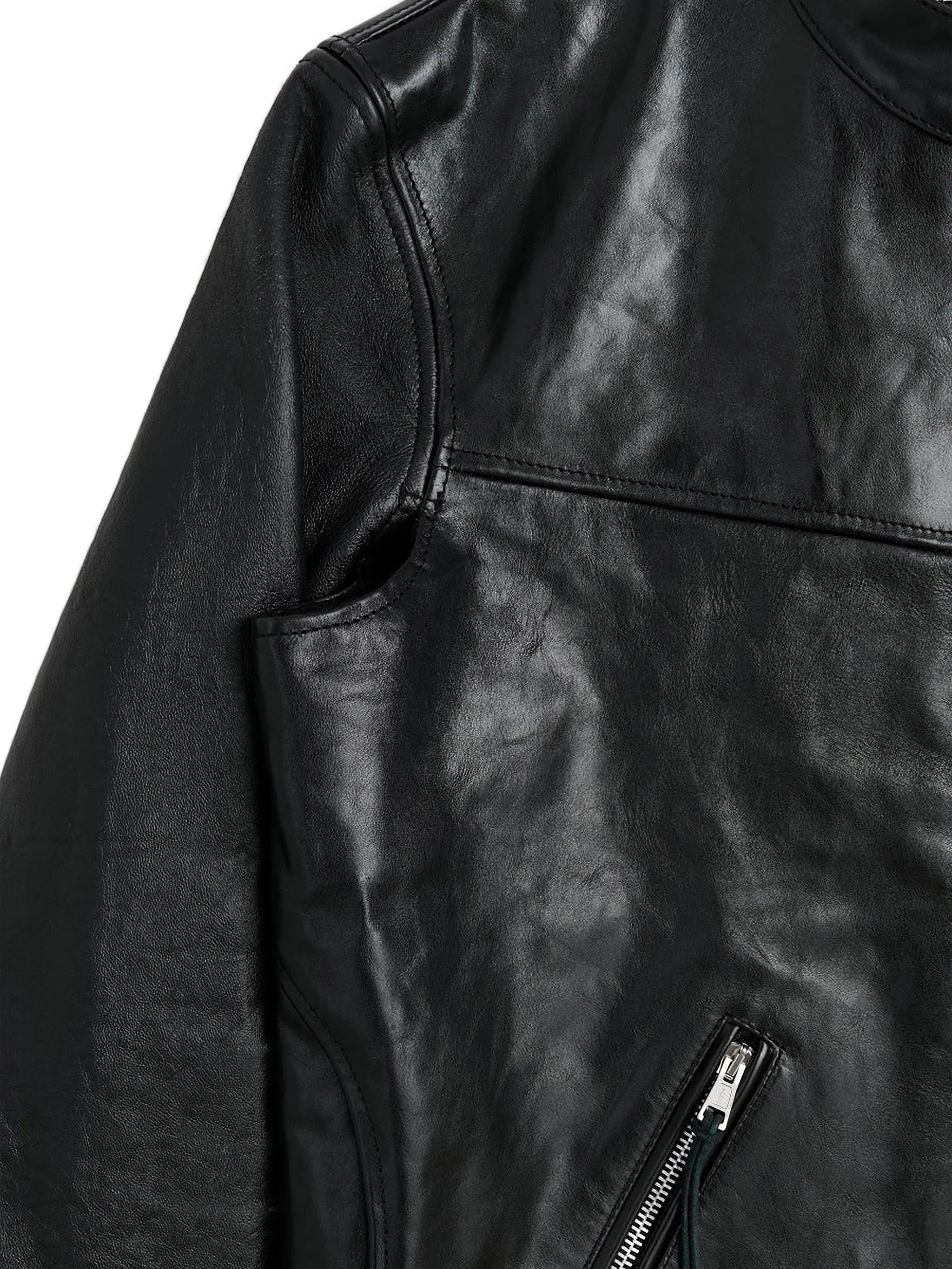 Yurei buffed leather jacket