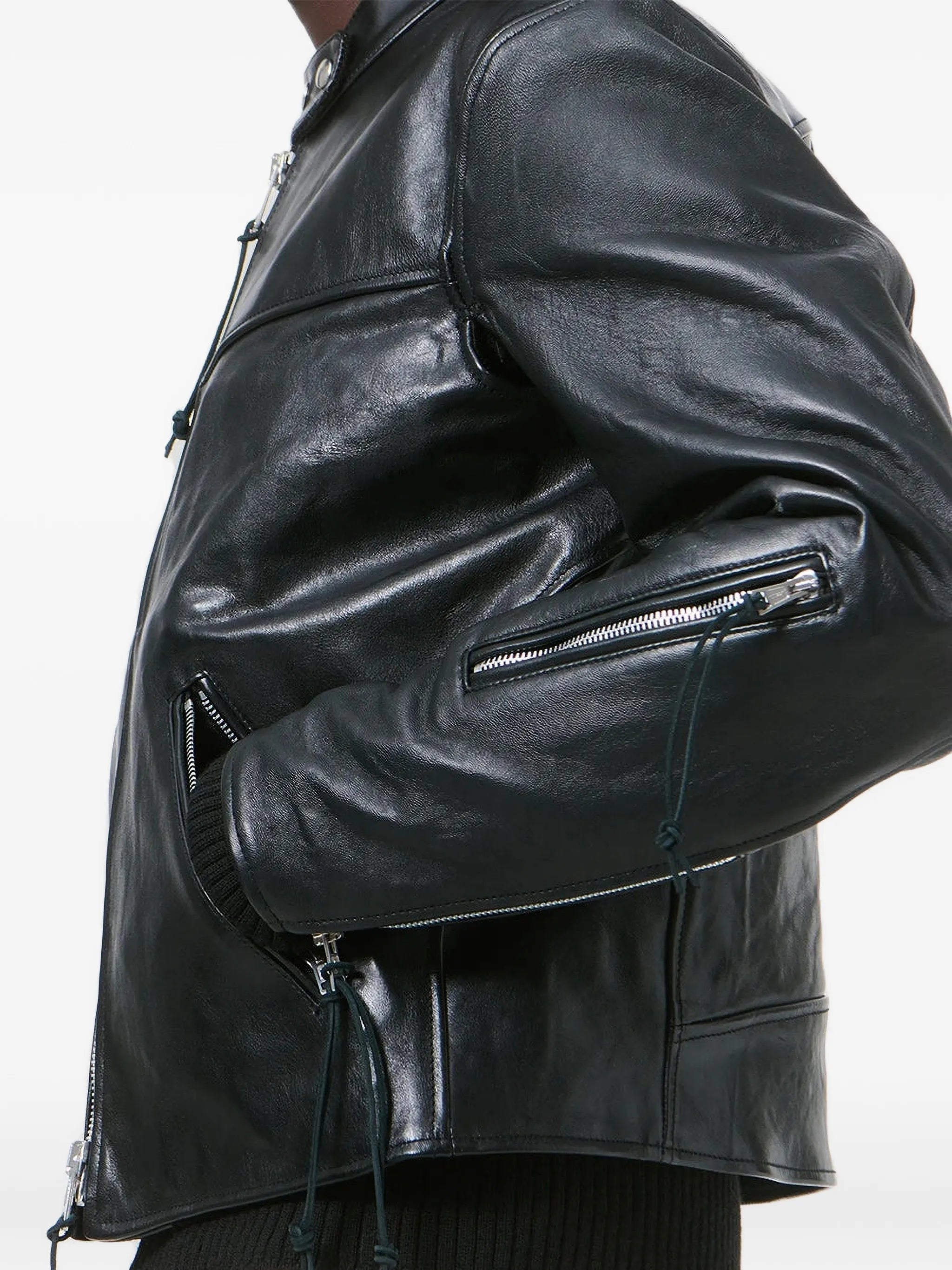Yurei buffed leather jacket