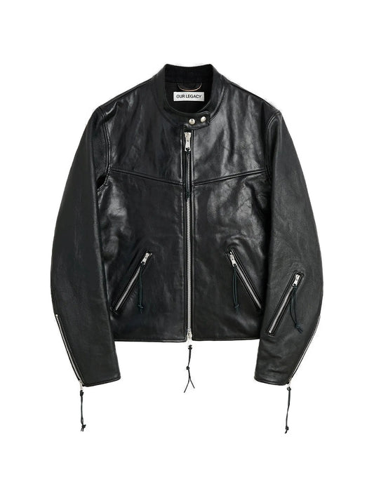 Yurei buffed leather jacket