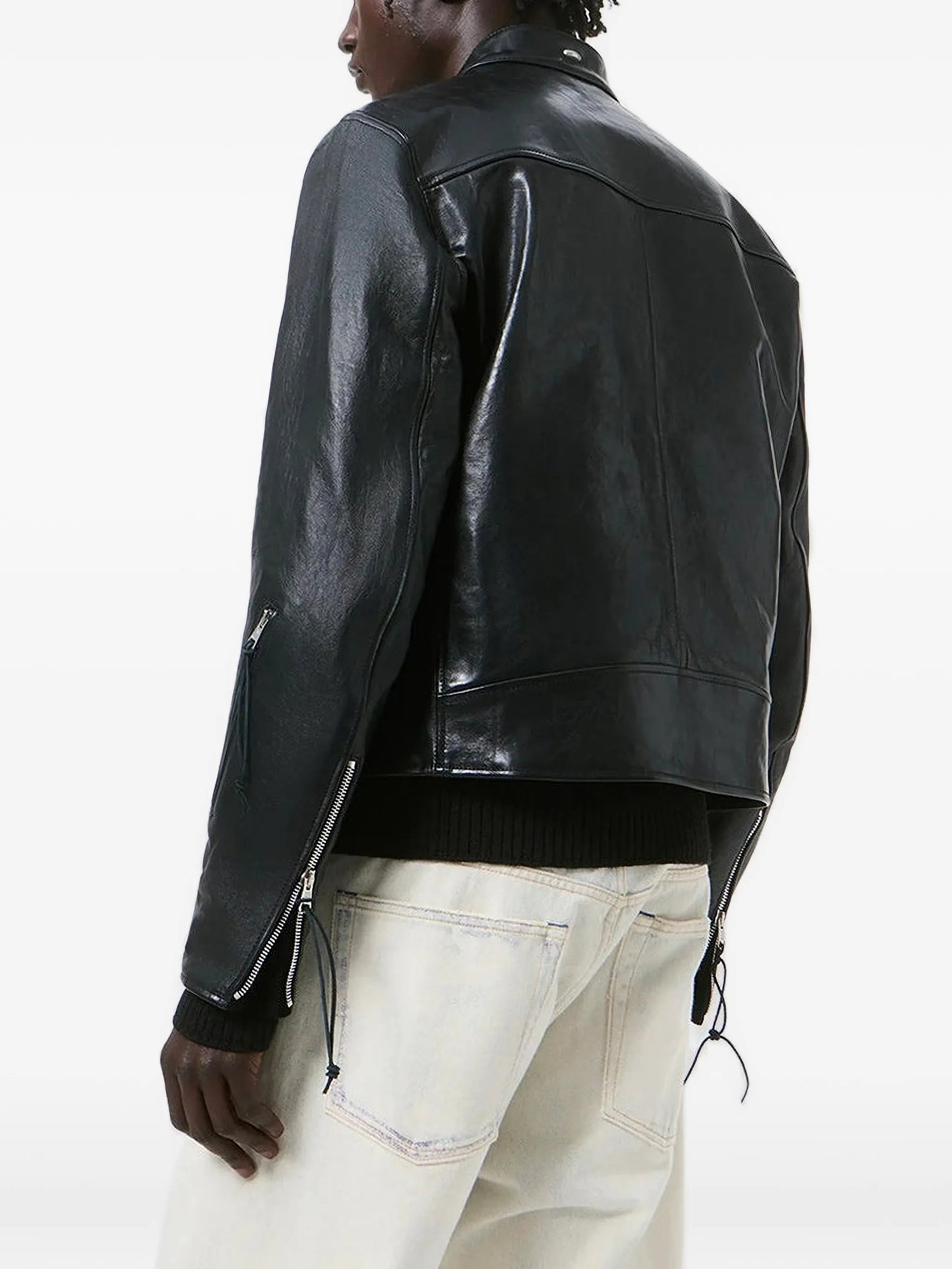 Yurei buffed leather jacket