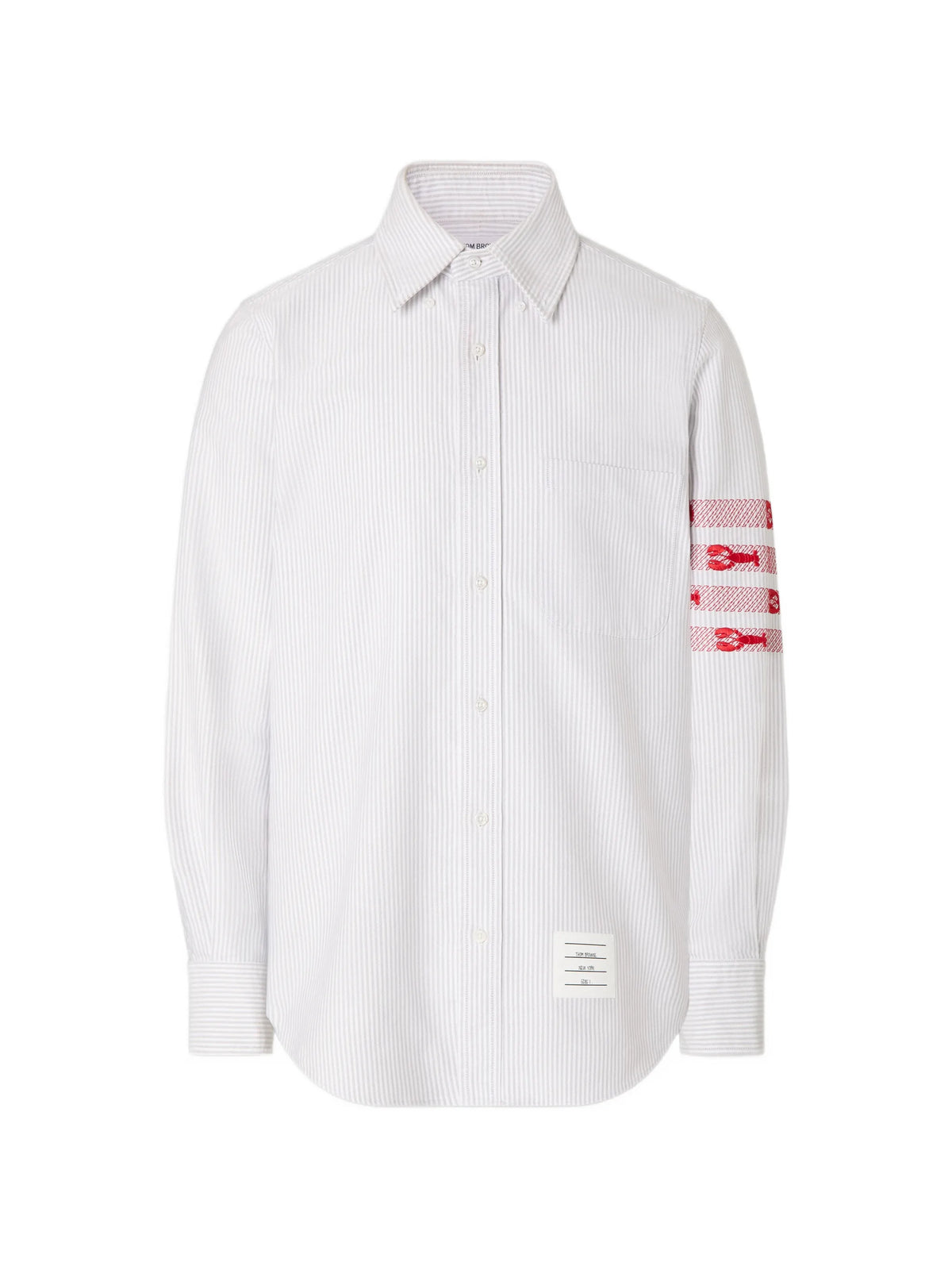 university stripe 4-Bar lobster oxford shirt