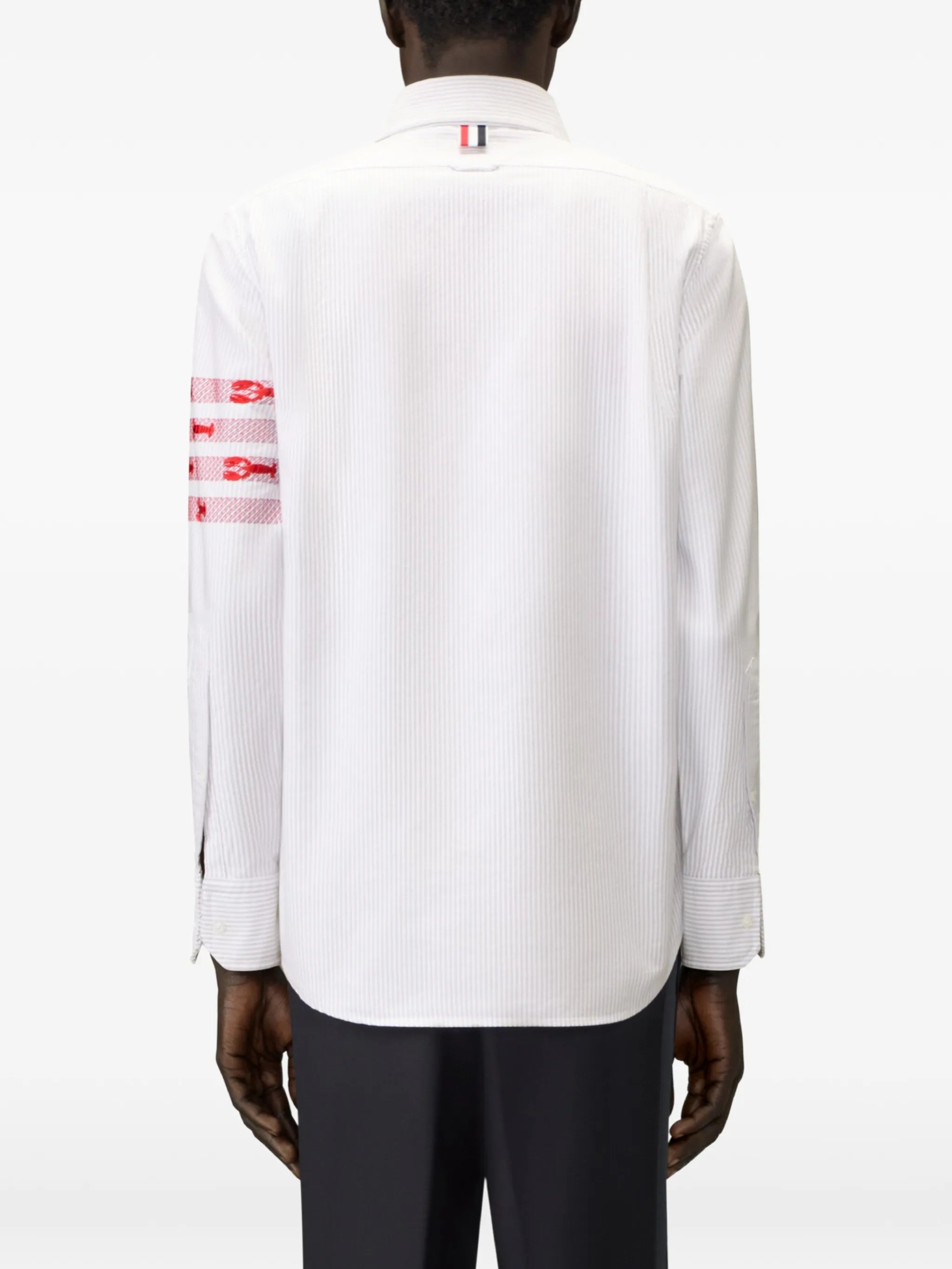 university stripe 4-Bar lobster oxford shirt