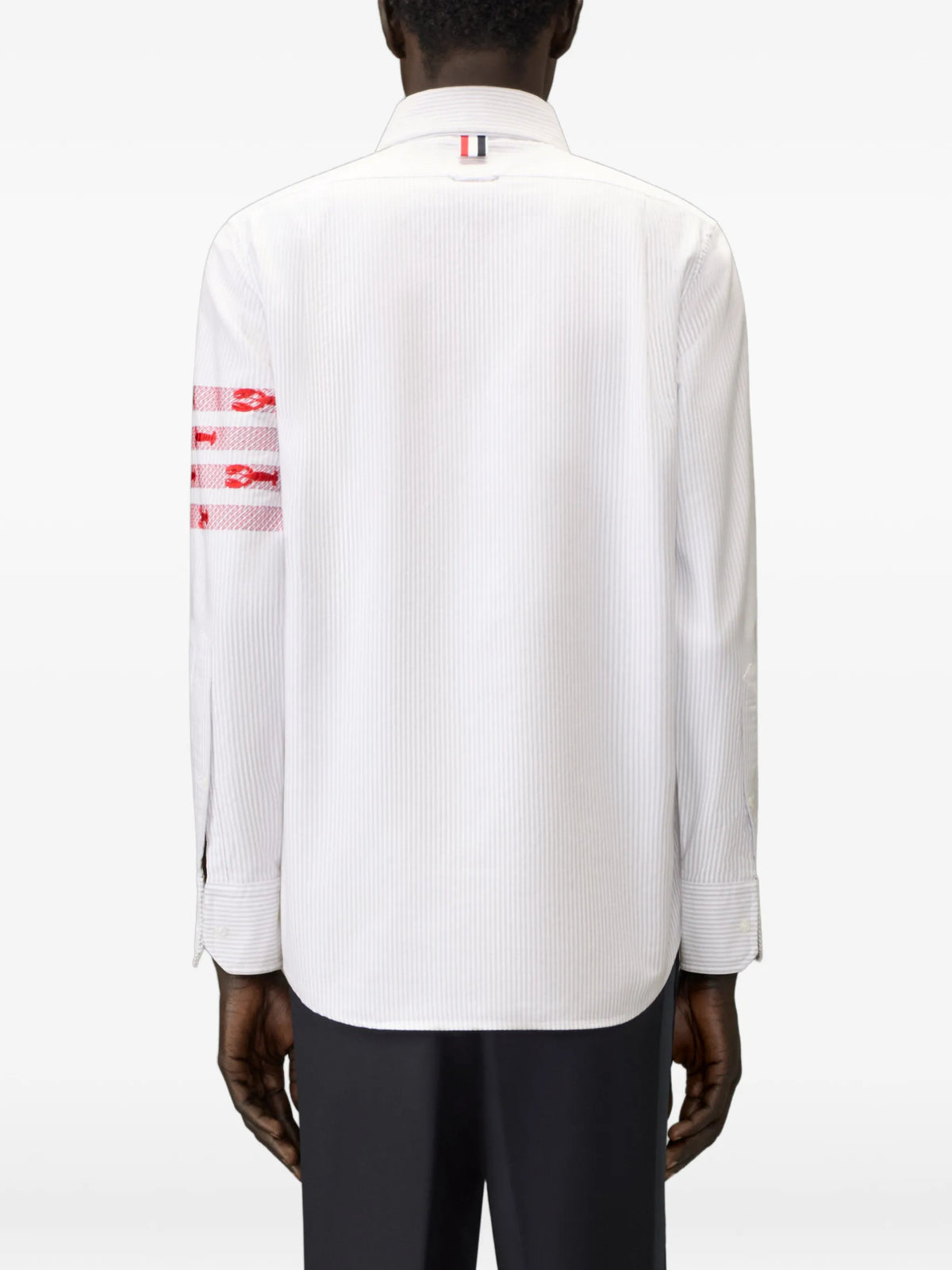 university stripe 4-Bar lobster oxford shirt