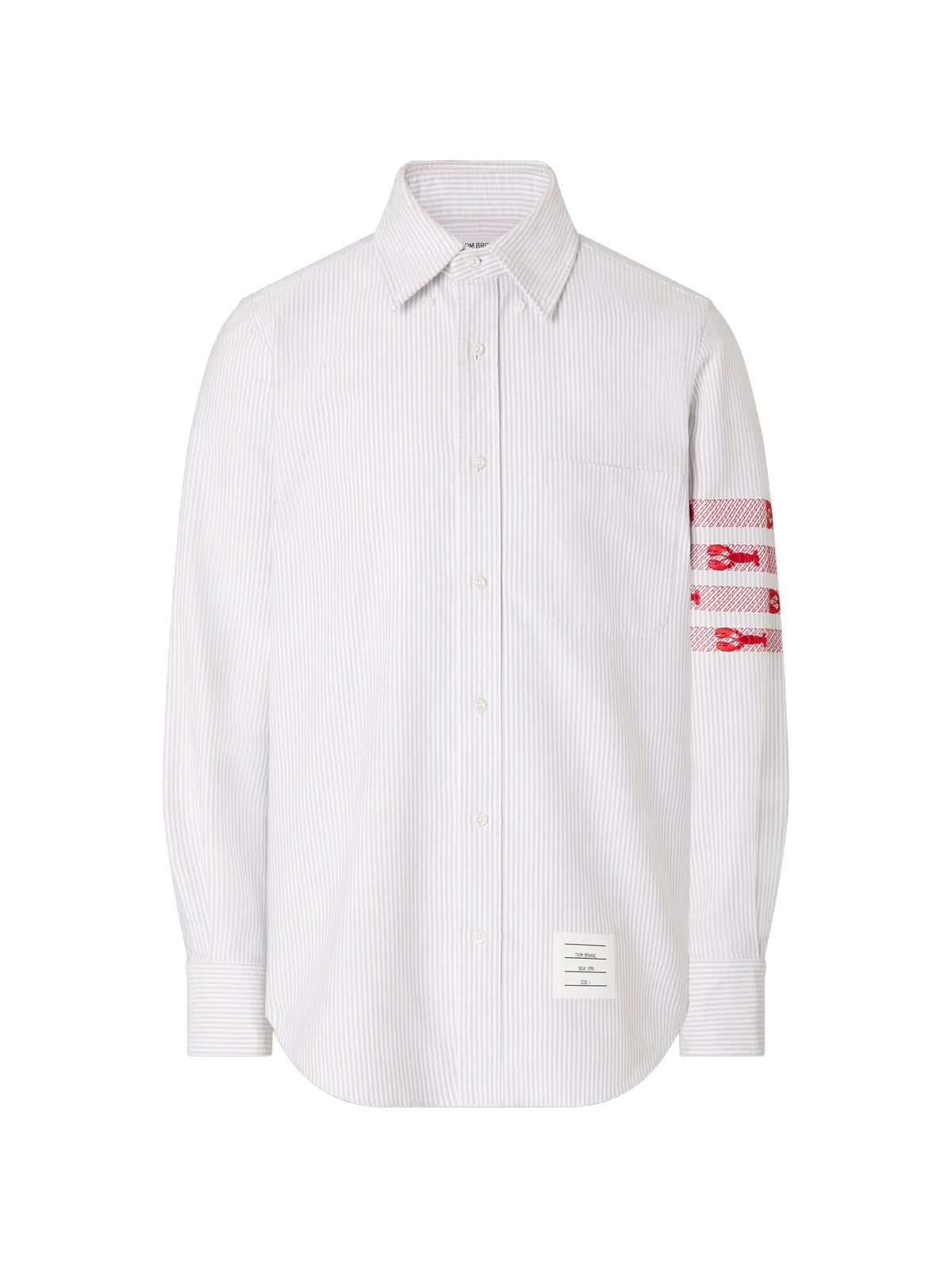 university stripe 4-Bar lobster oxford shirt