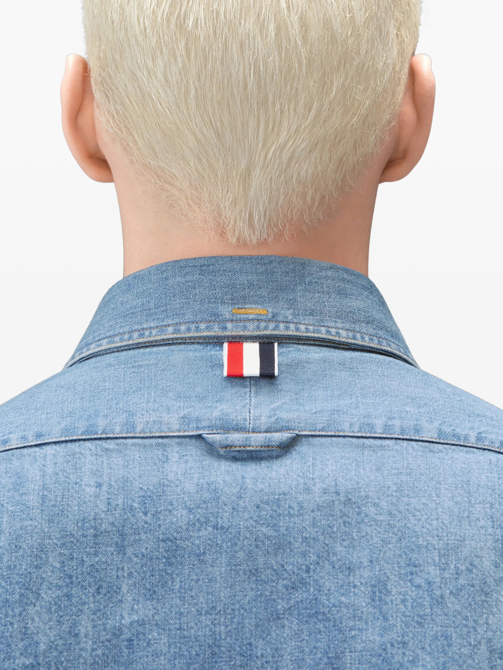 denim shirt with armbands