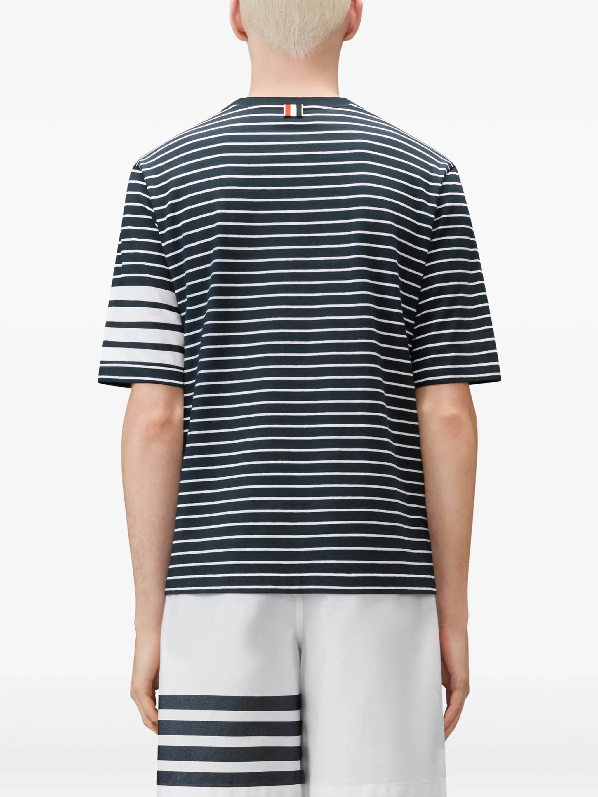 jersey 4-Bar knit pocket T-shirt
