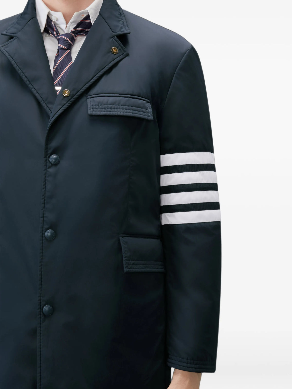 poly-tech down filled 4-Bar overcoat