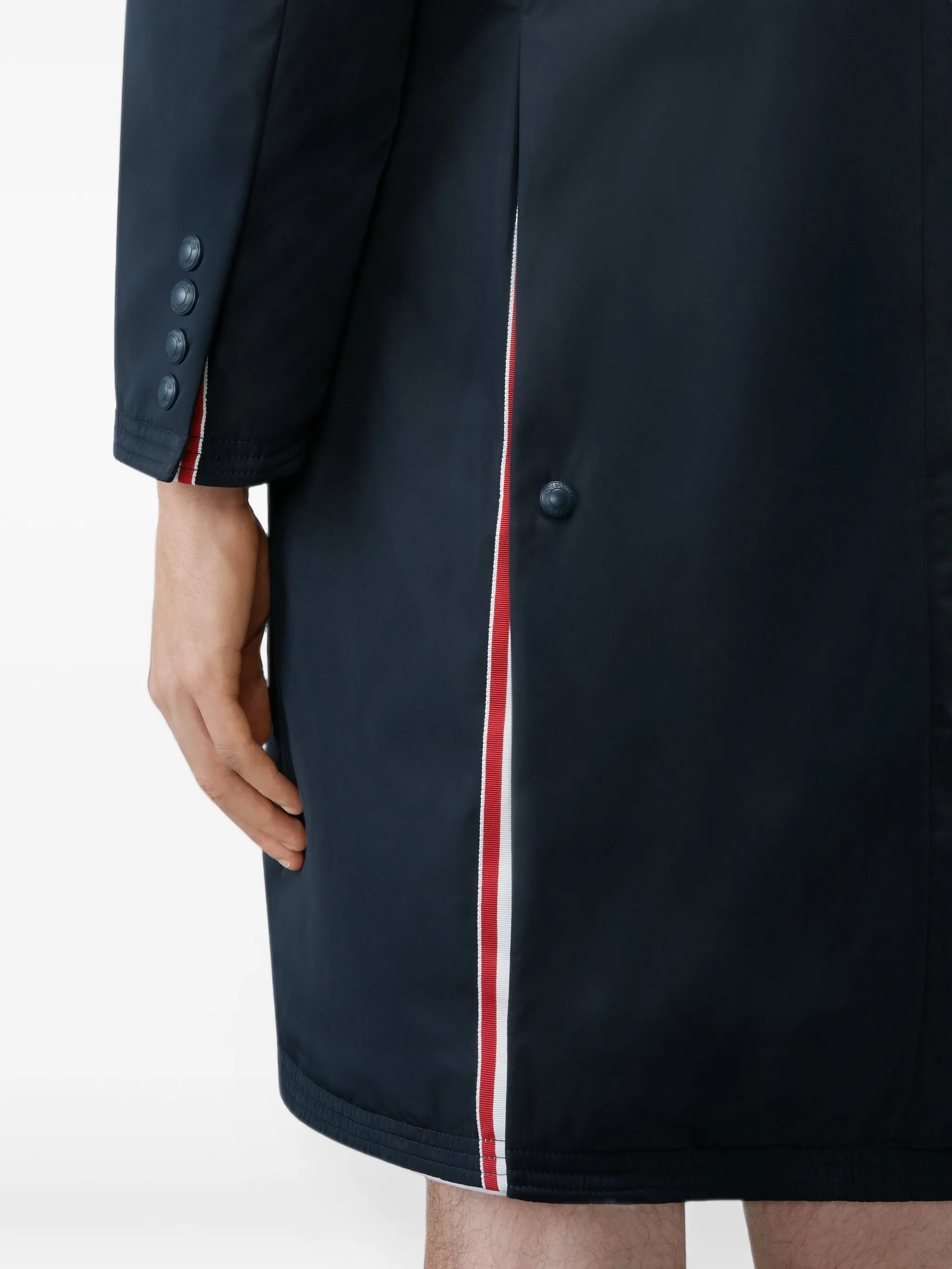 poly-tech down filled 4-Bar overcoat