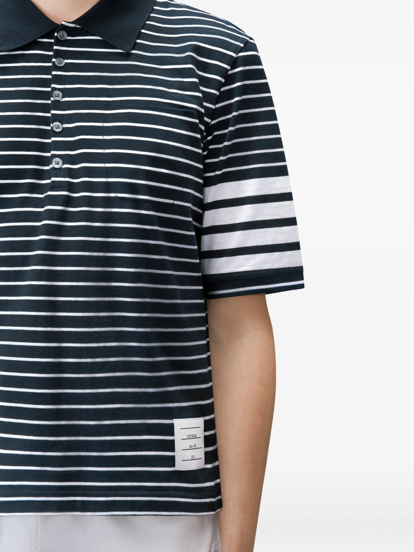 4-Bar striped polo shirt