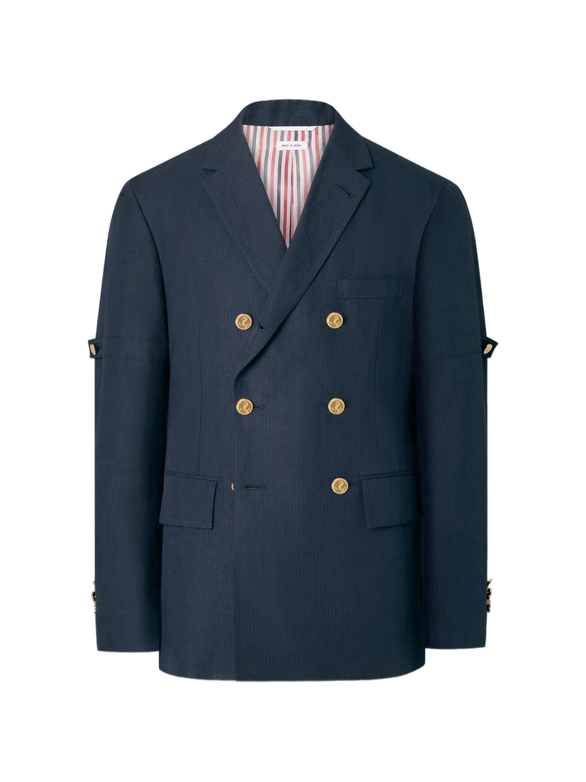 university stripe unconstructed sportcoat