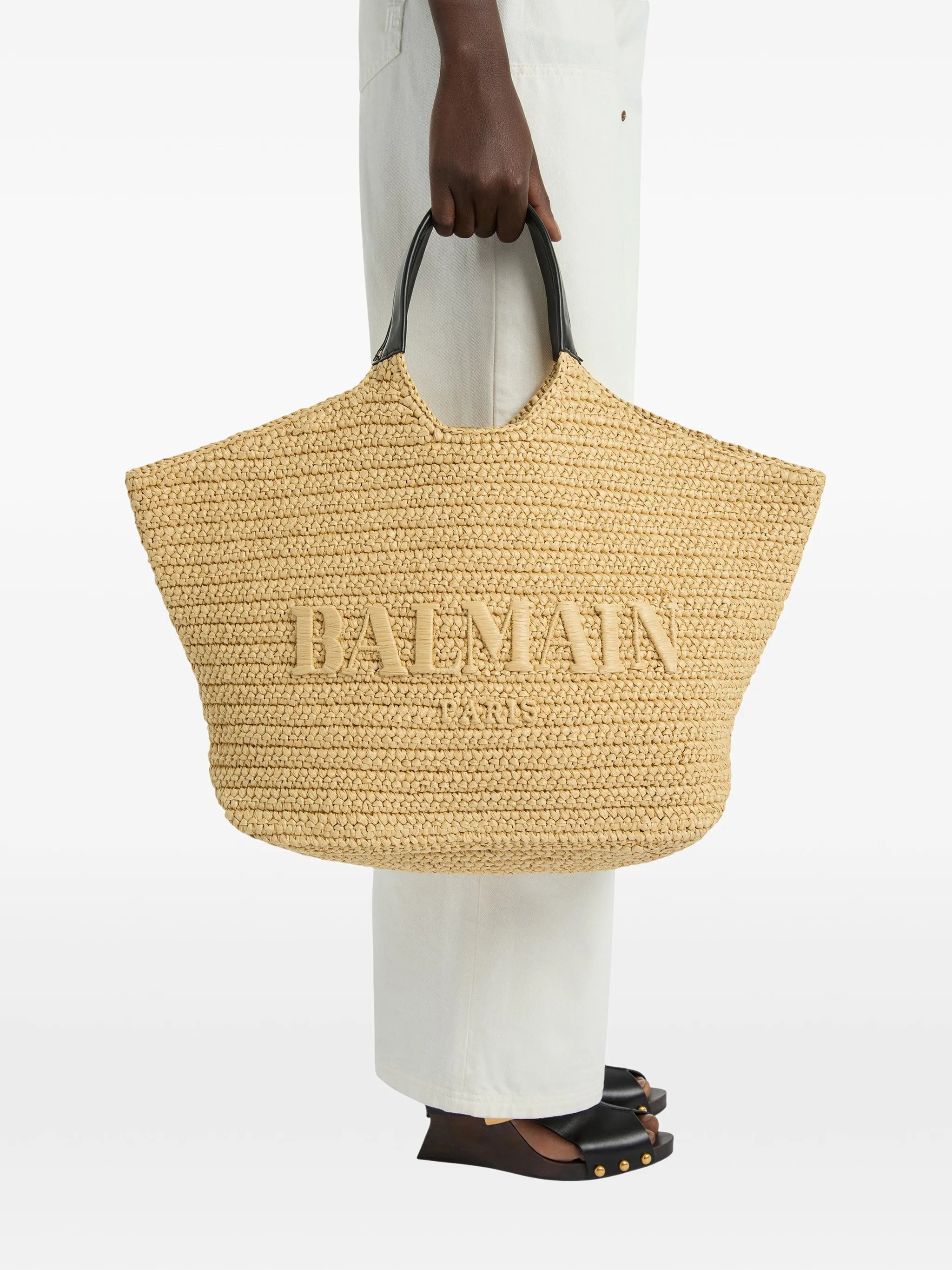 Balmain crochet tote bag