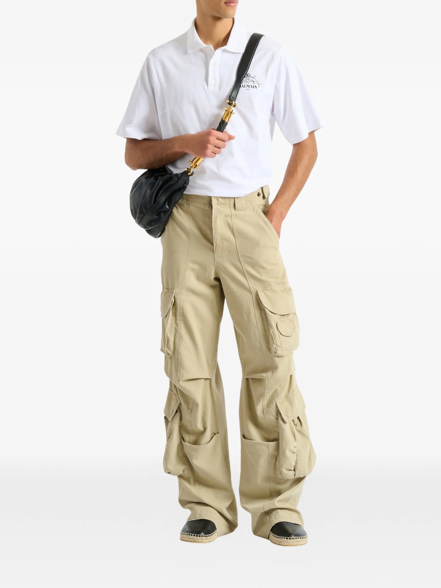 printed Balmain Vine polo