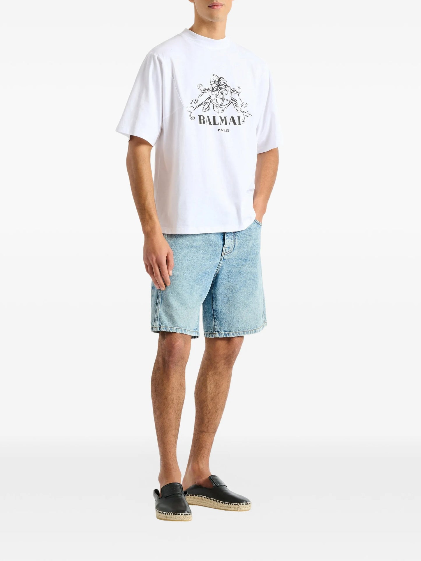 printed Balmain Vine T-shirt
