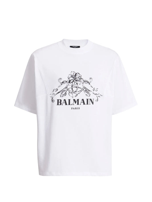 printed Balmain Vine T-shirt