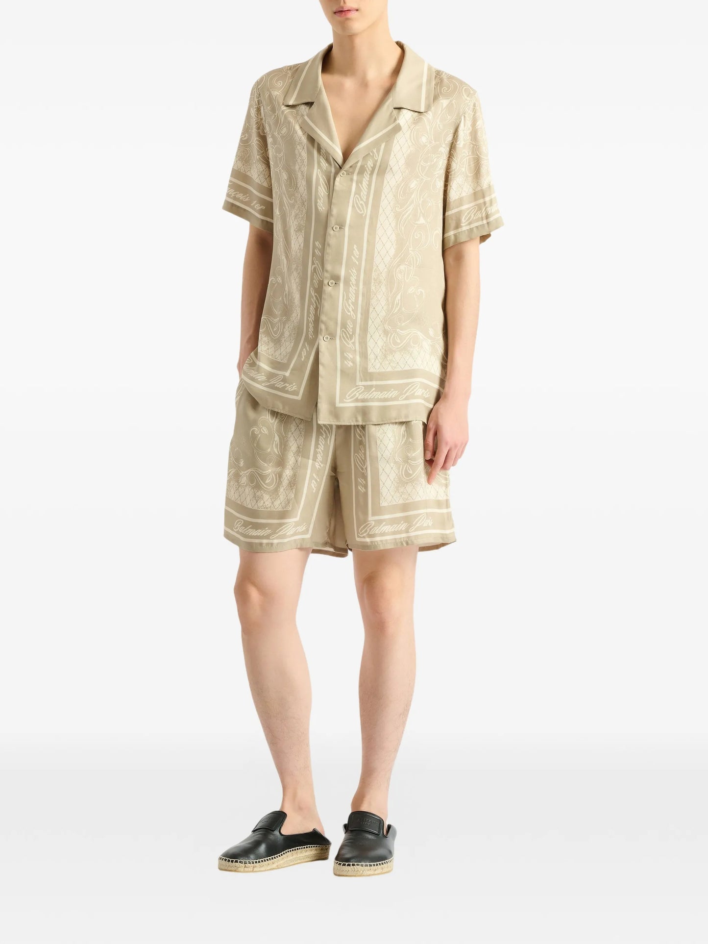 printed Foulard pyjama shirt