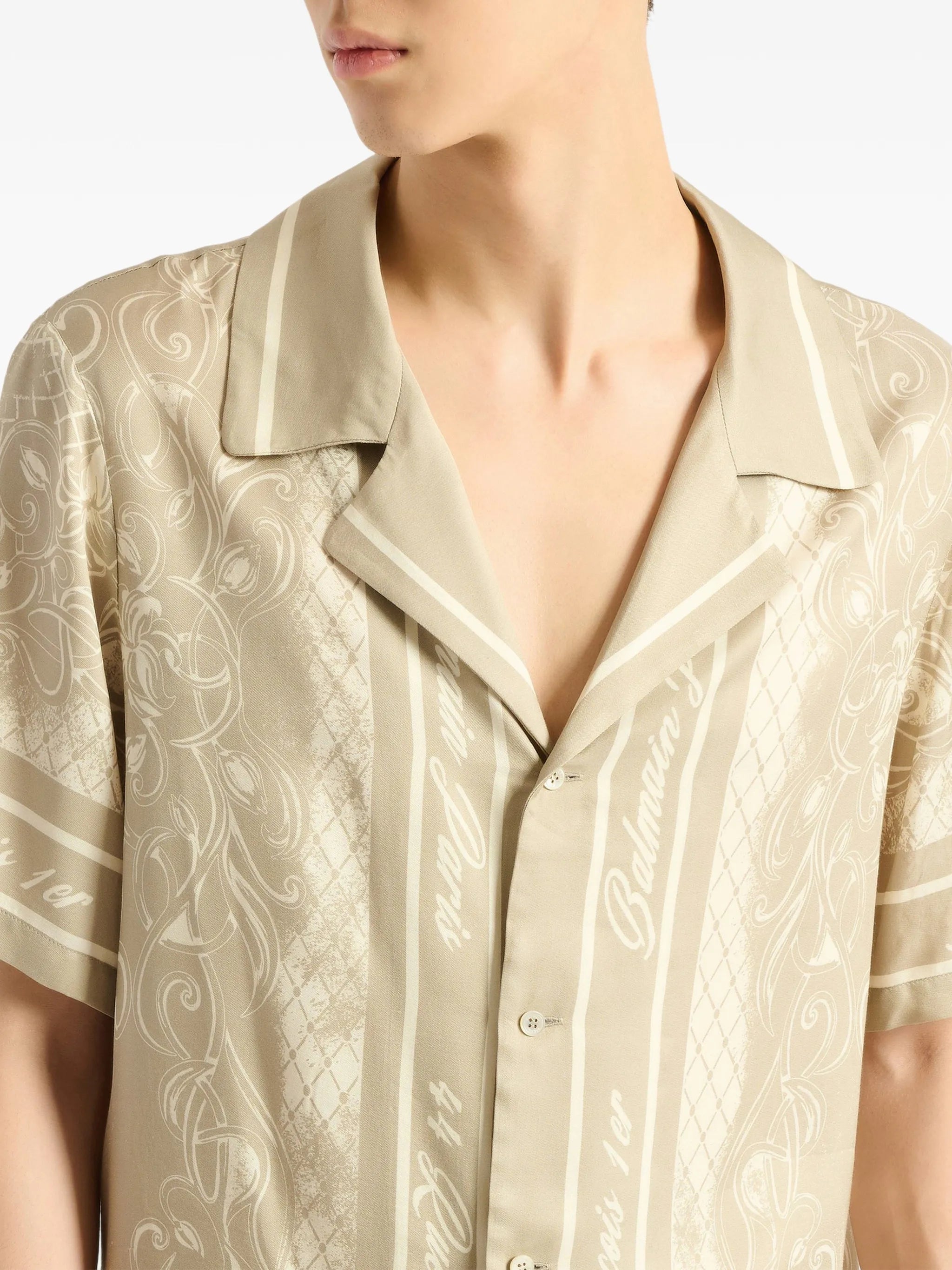 printed Foulard pyjama shirt