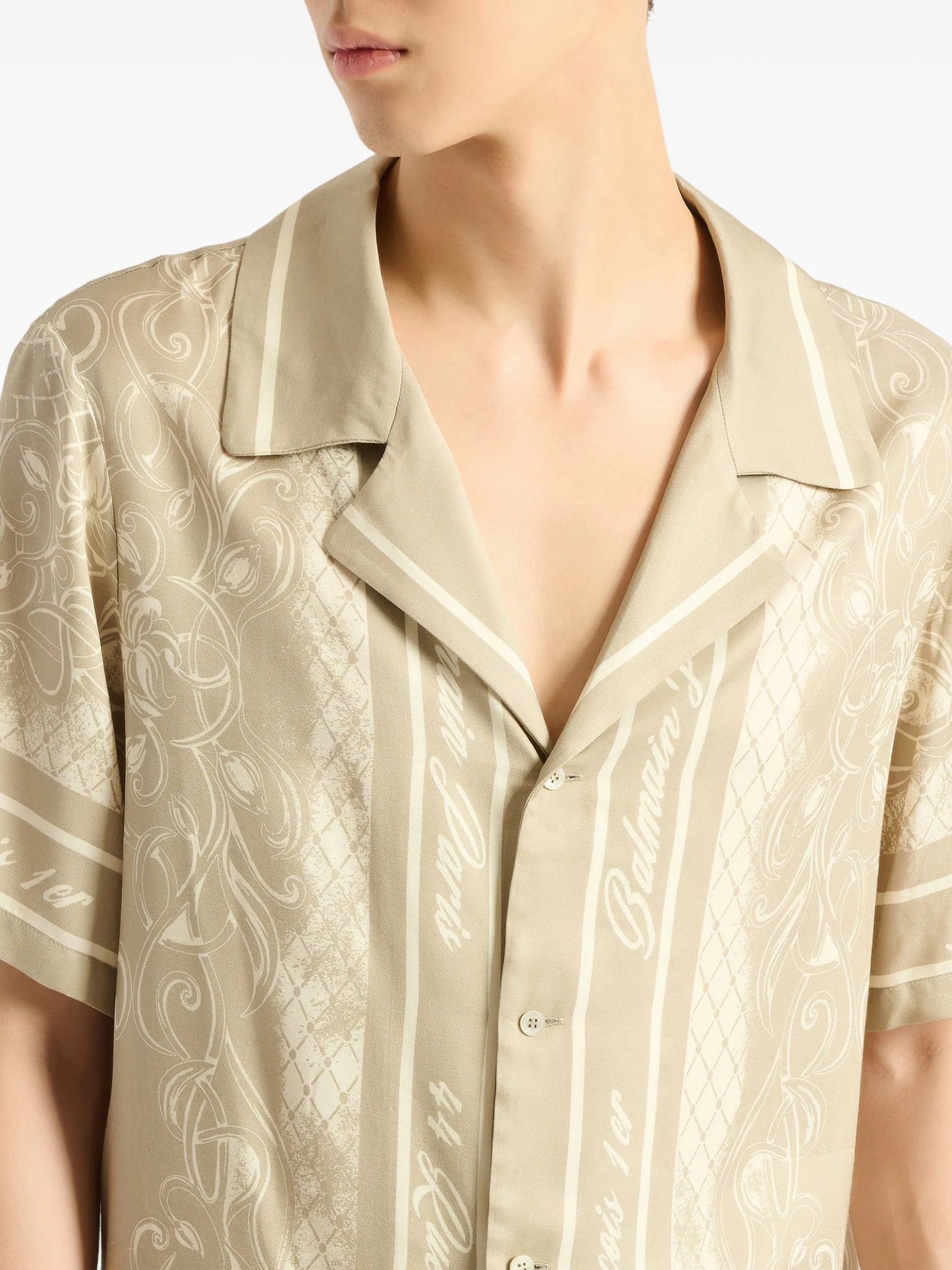 printed Foulard pyjama shirt