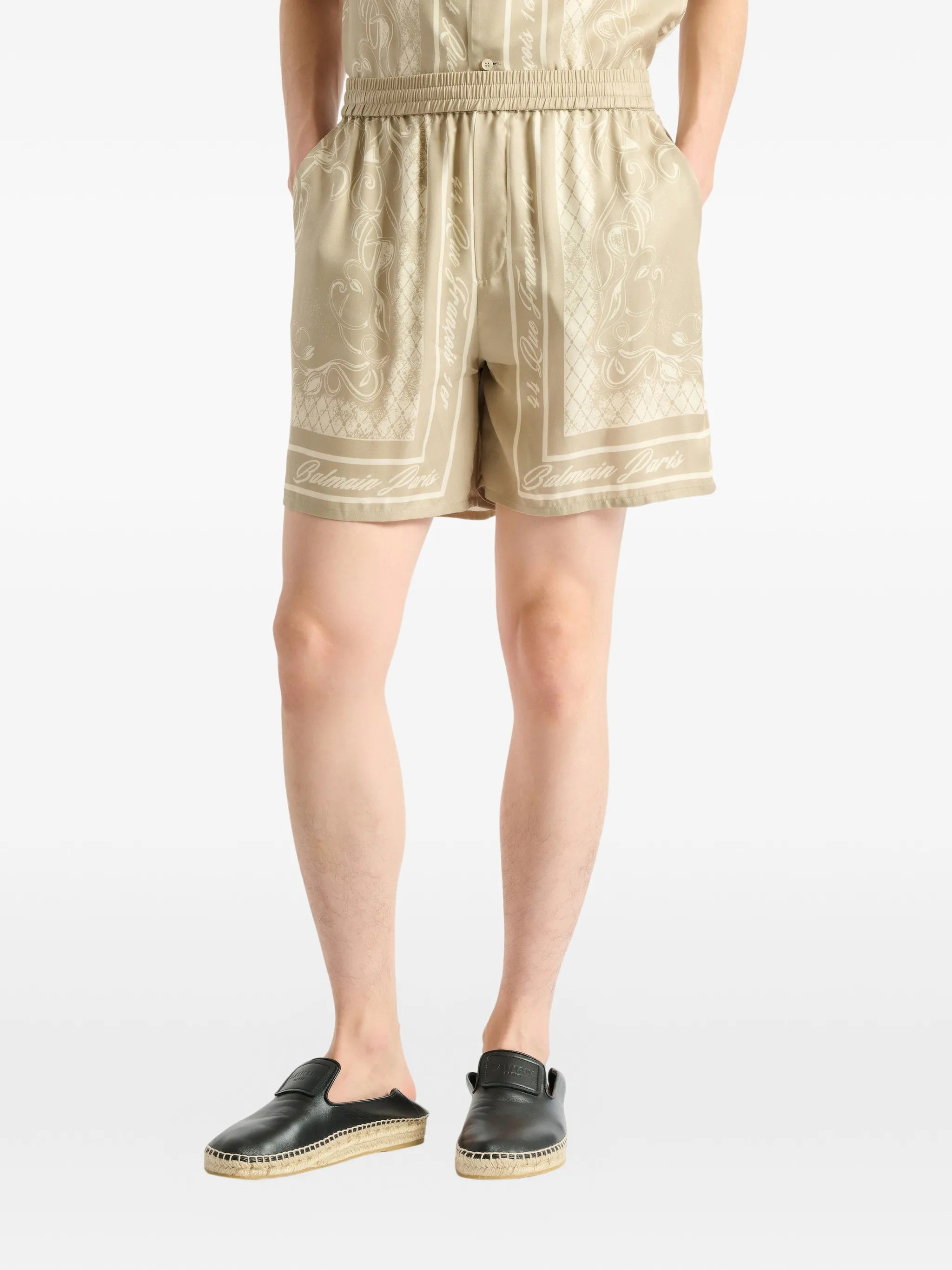 printed Foulard pyjama shorts