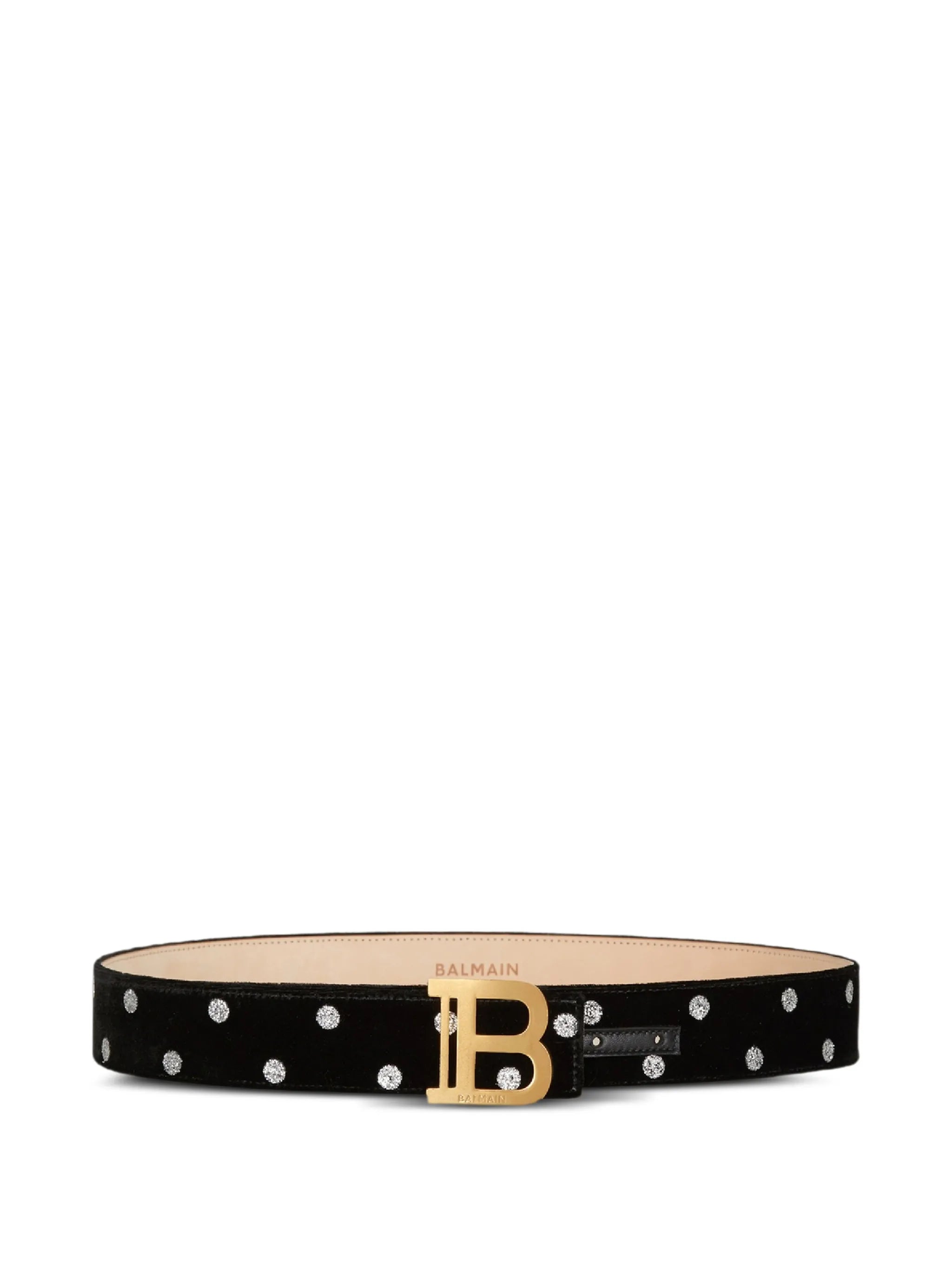 B-Belt 4cm-velvet glitter dots