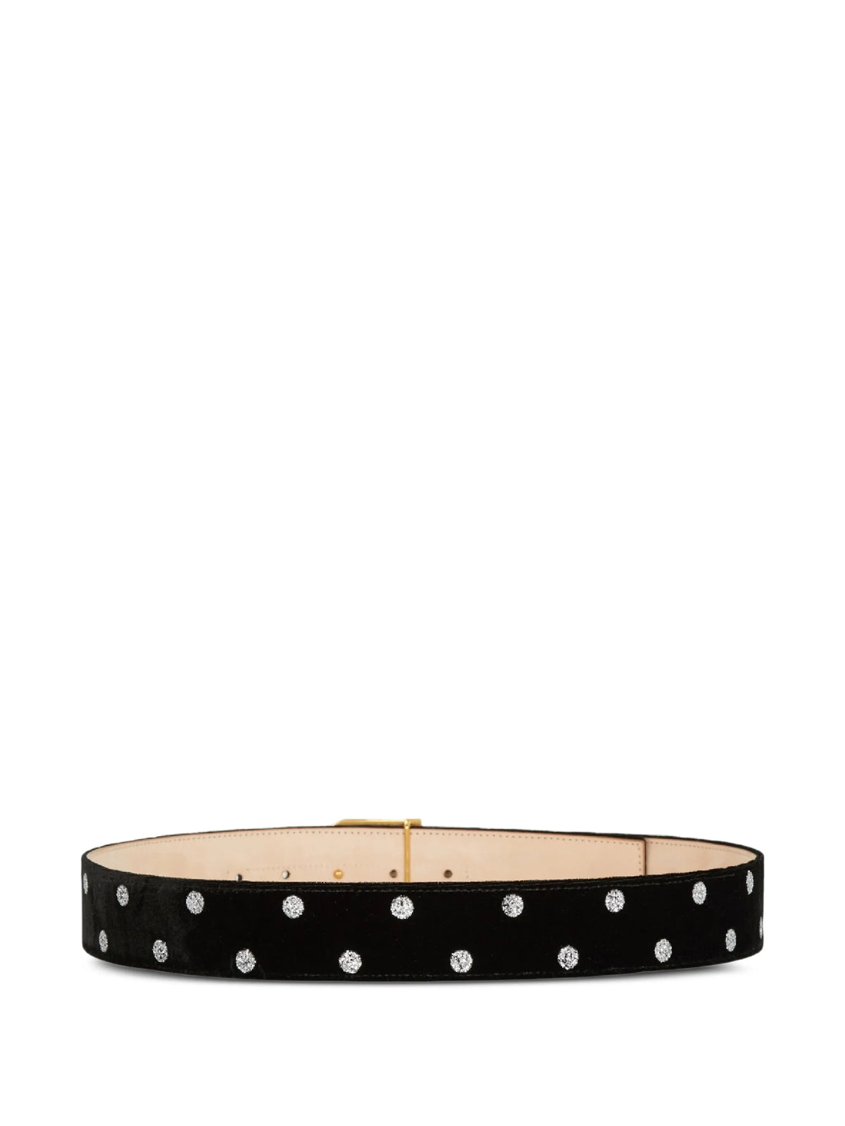 B-Belt 4cm-velvet glitter dots