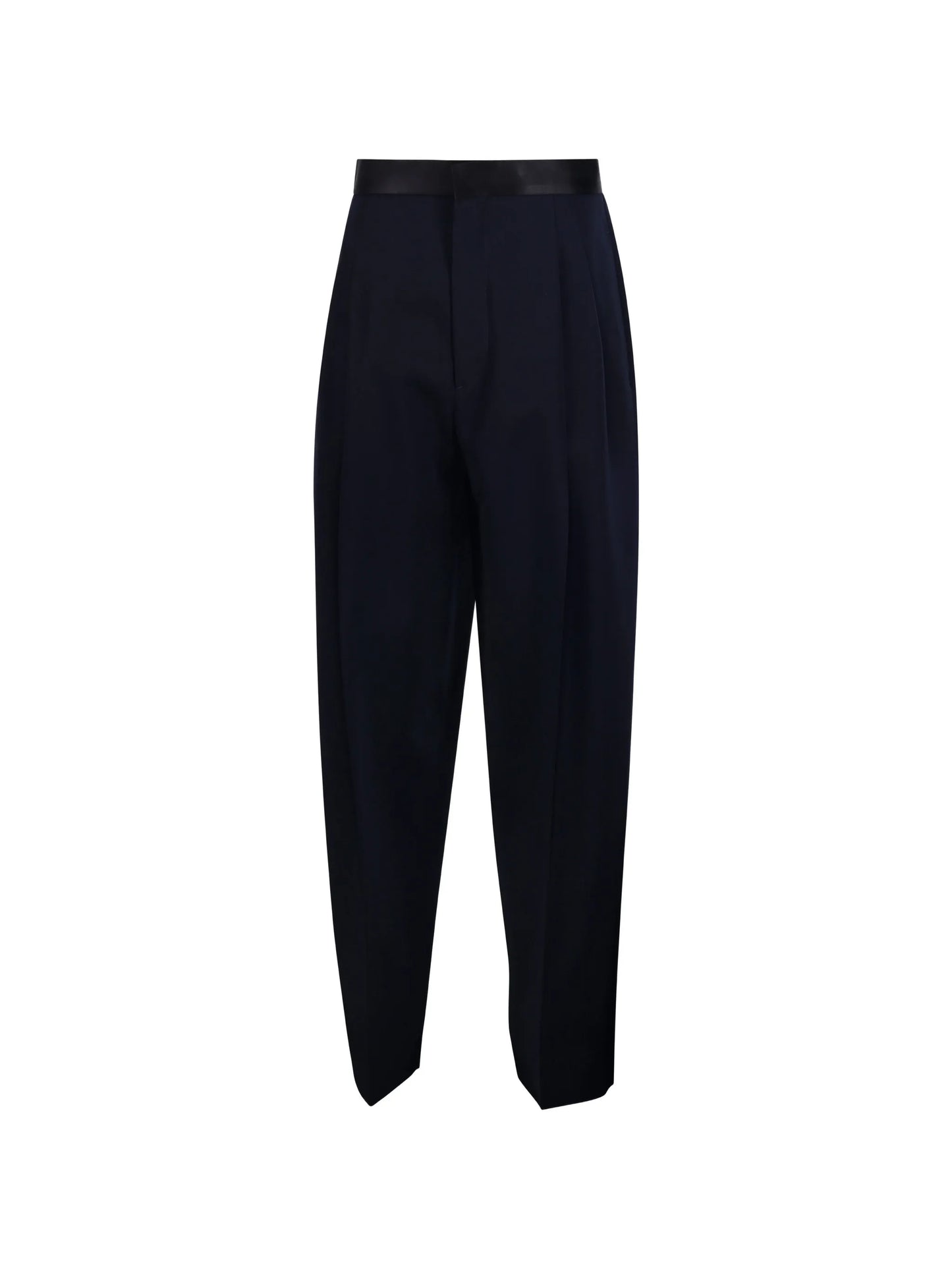 pleated wool trousers