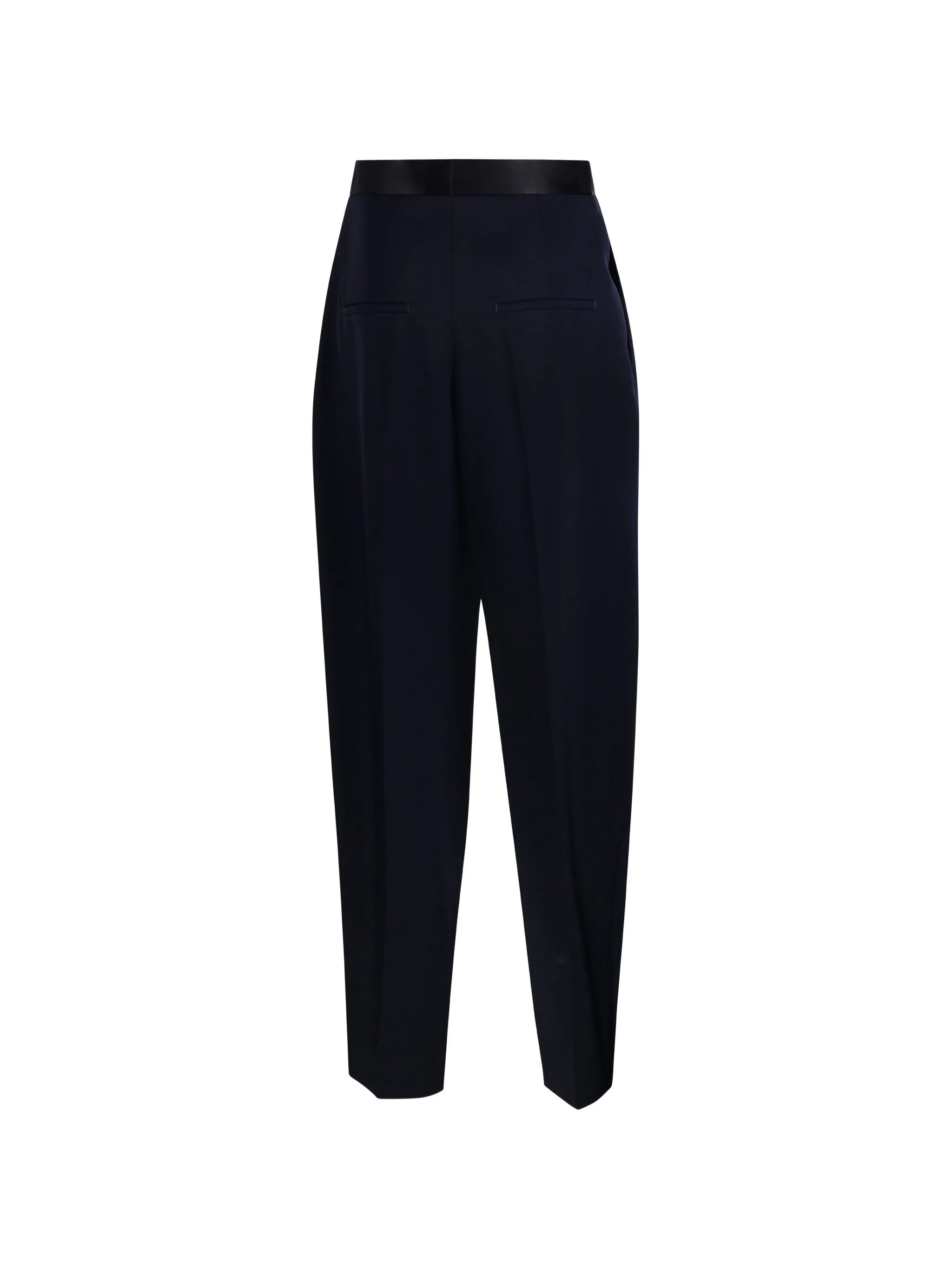 pleated wool trousers