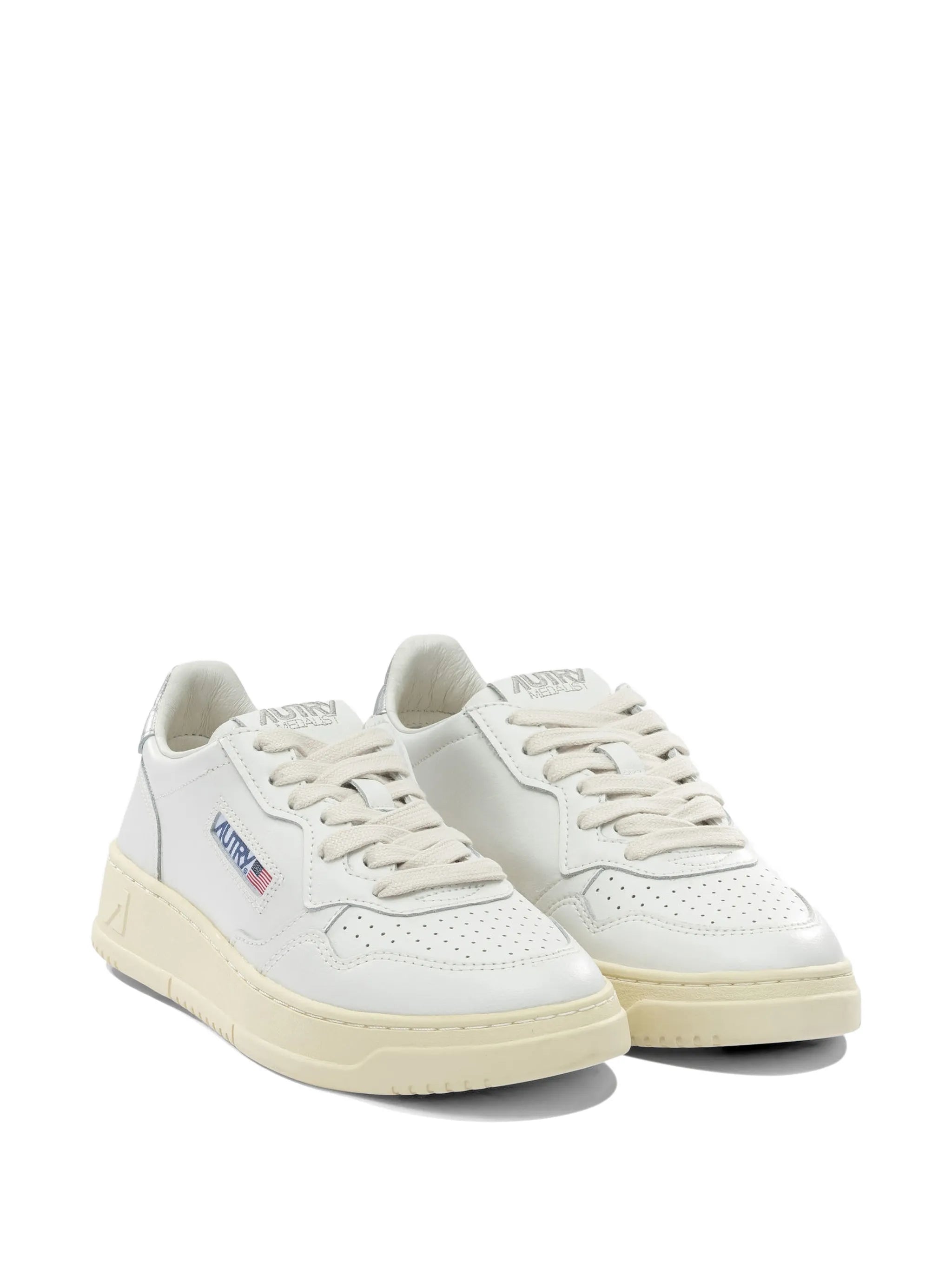 Medalist perforated leather sneakers