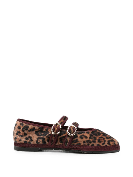 Claire leopard-print ballet flats