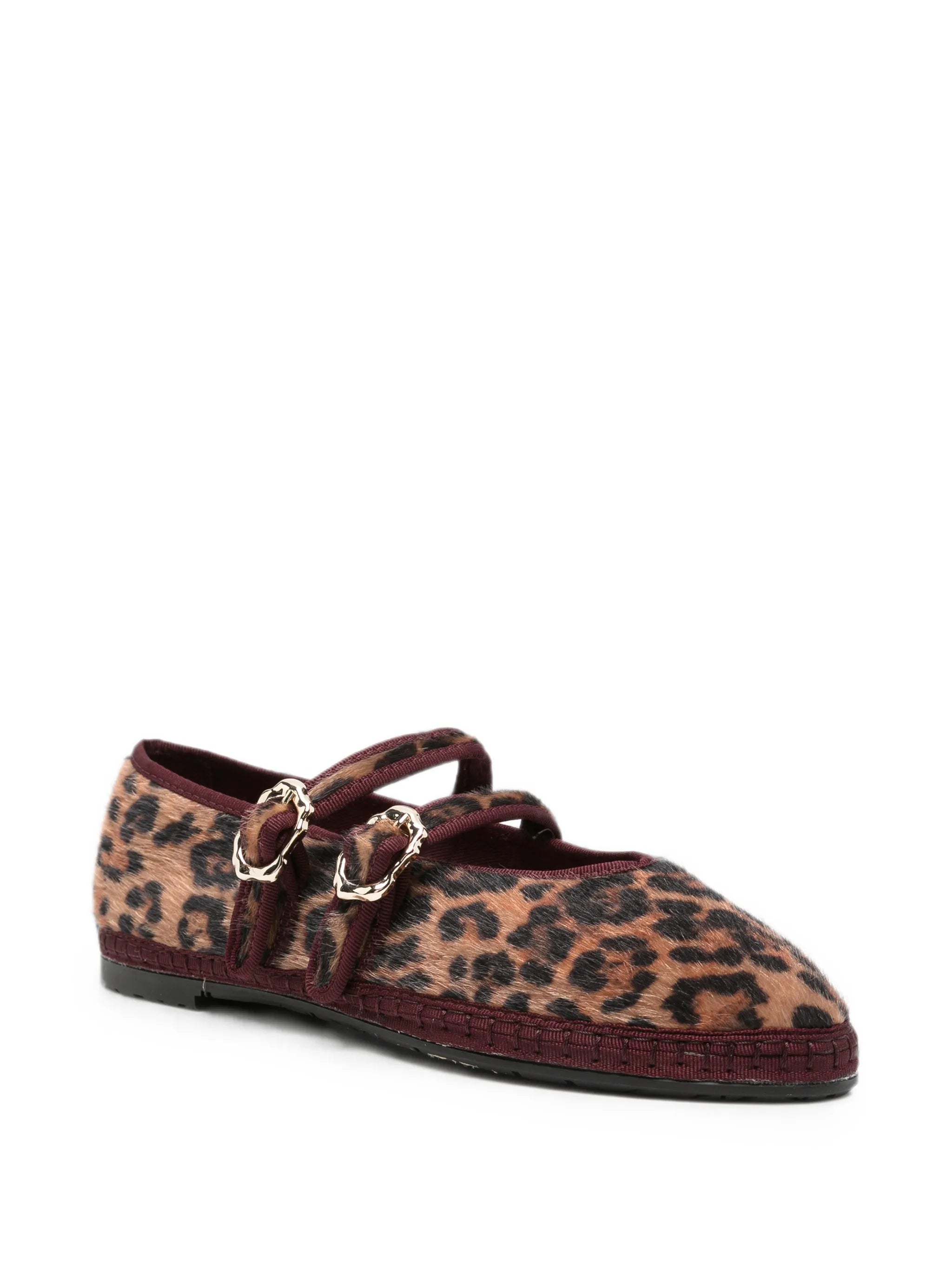 Claire leopard-print ballet flats