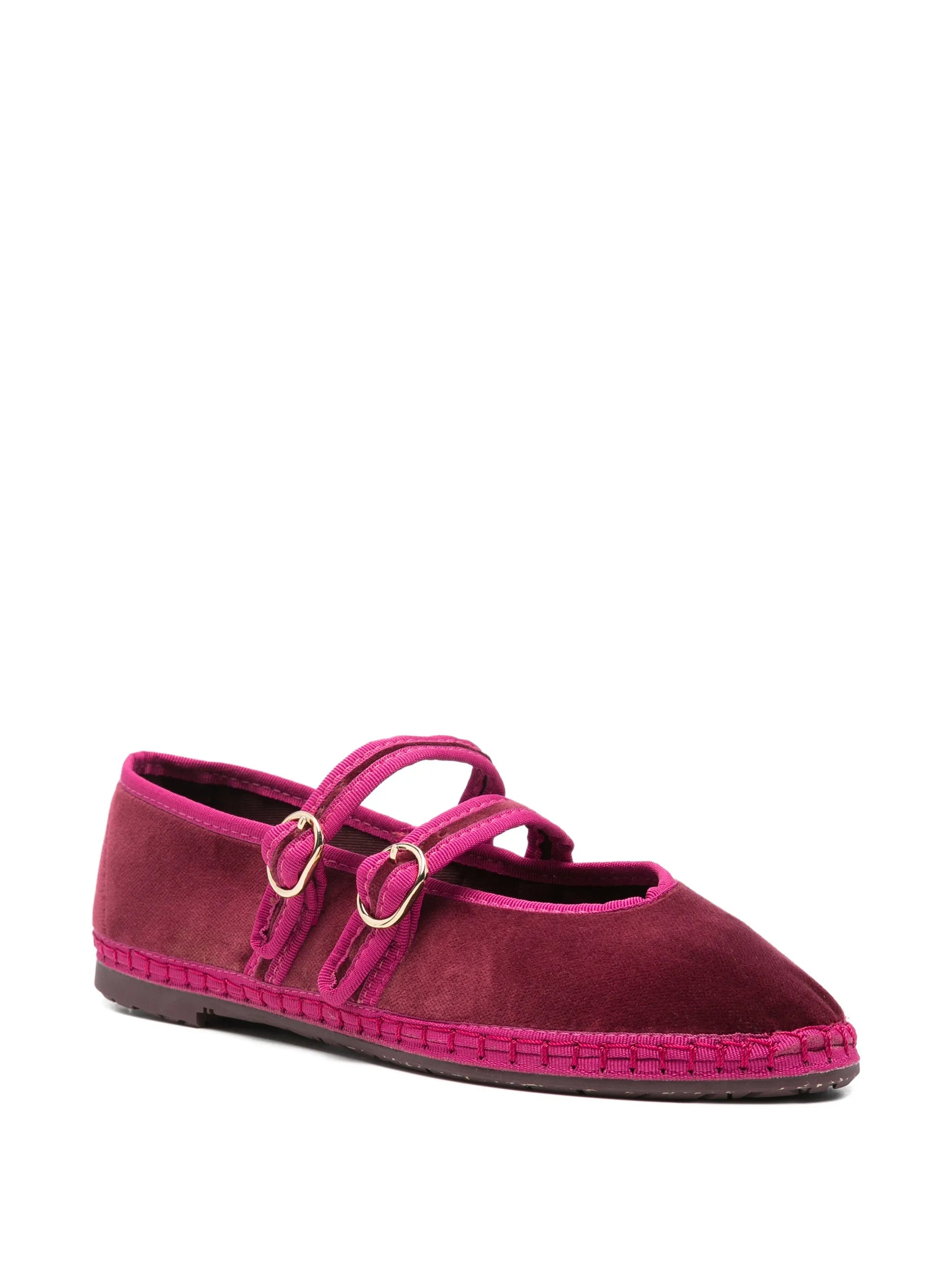 Claire buckle-strap ballet flats