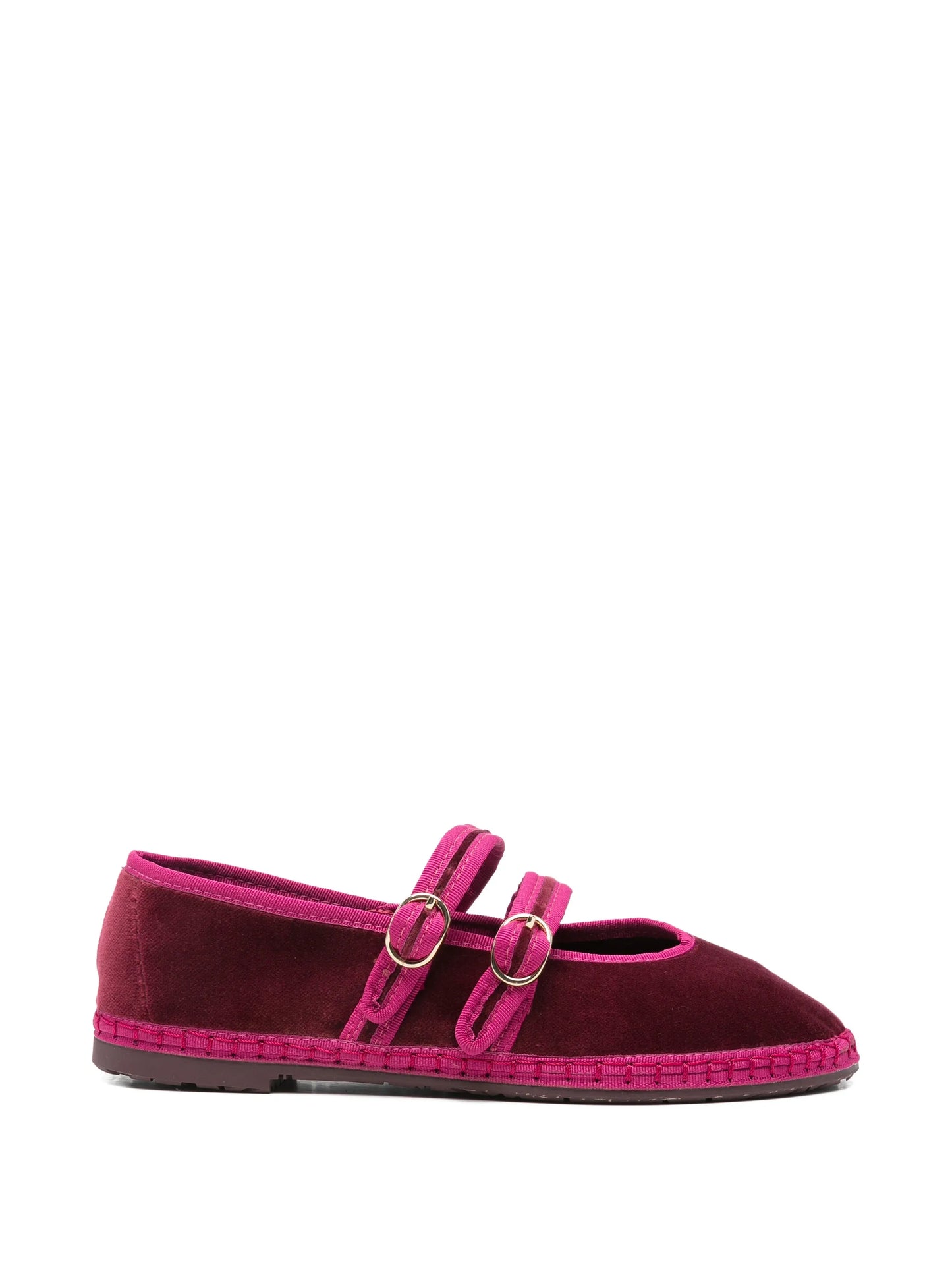 Claire buckle-strap ballet flats