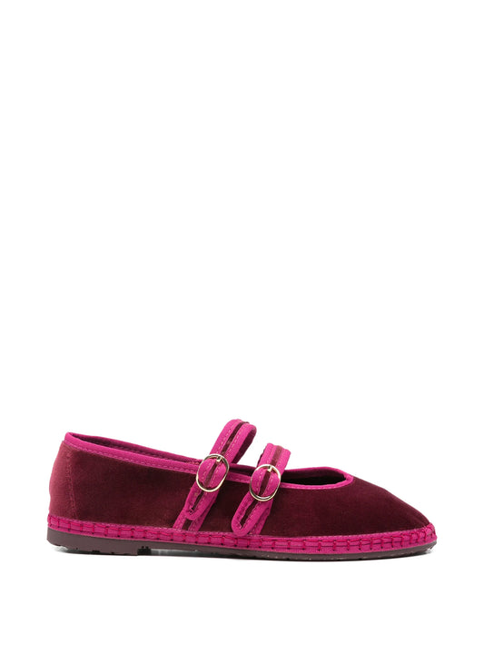 Claire buckle-strap ballet flats