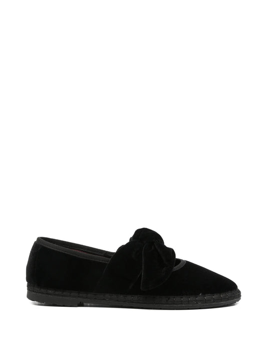 Lyra bow-detail ballet flats