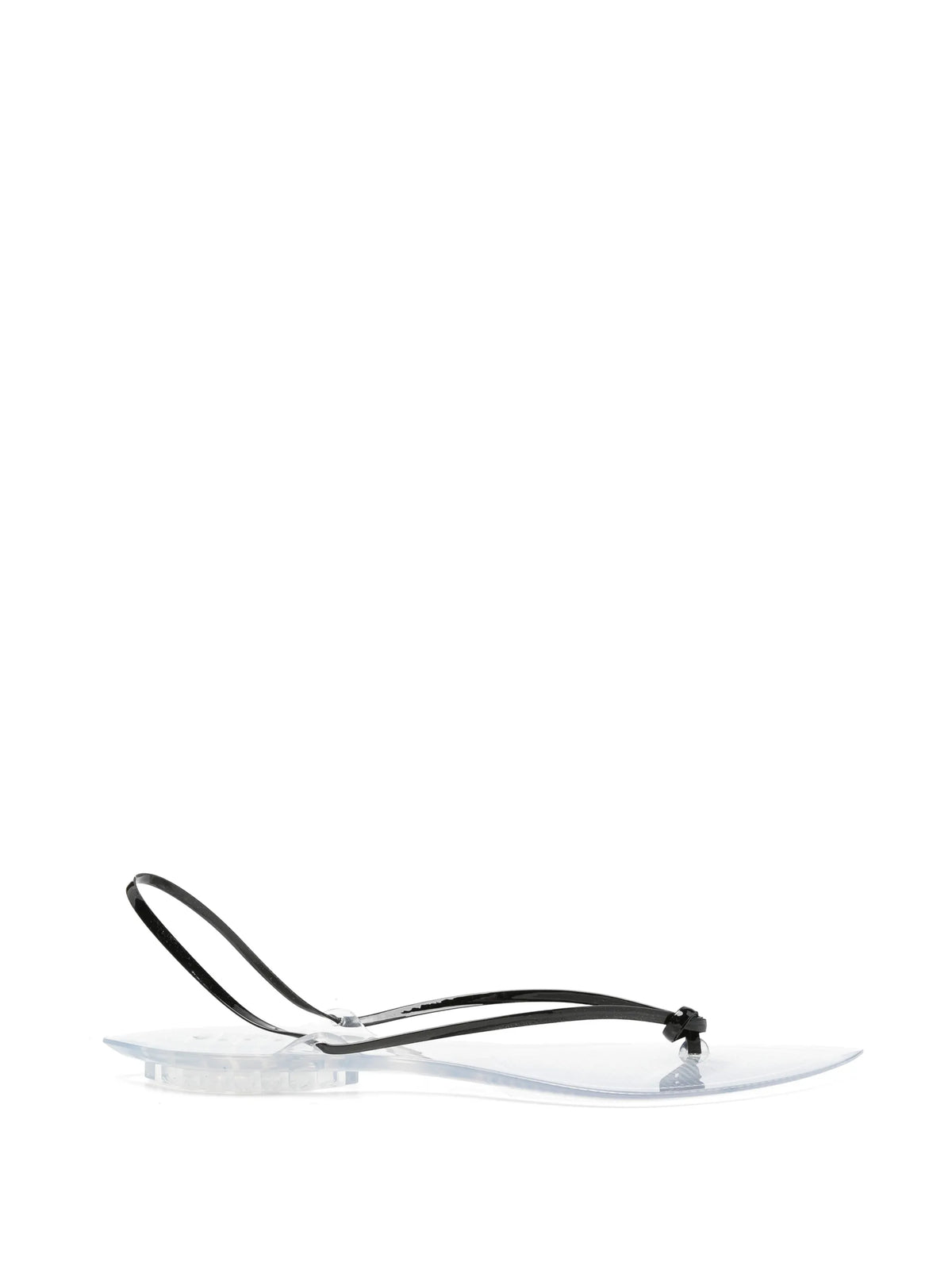 Invisible thong in patent leather