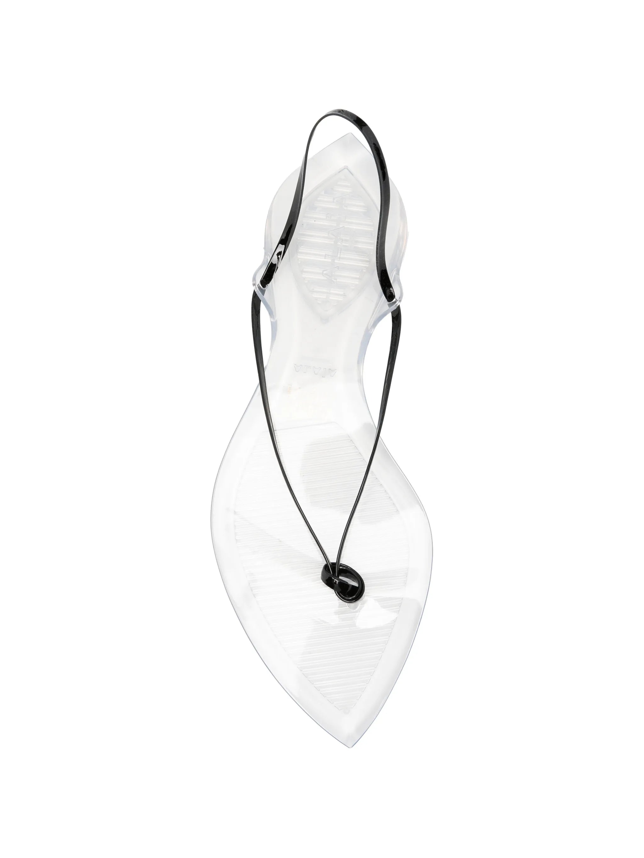 Invisible pointed-toe sandals